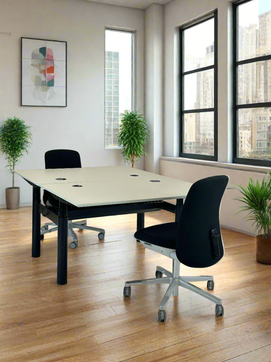 Dobbelt hæve/sænkebord 125x80 (169) - Linak