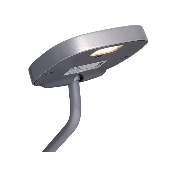 Luxo Trace bordlampe med USB lader i sølv - Fabriksny