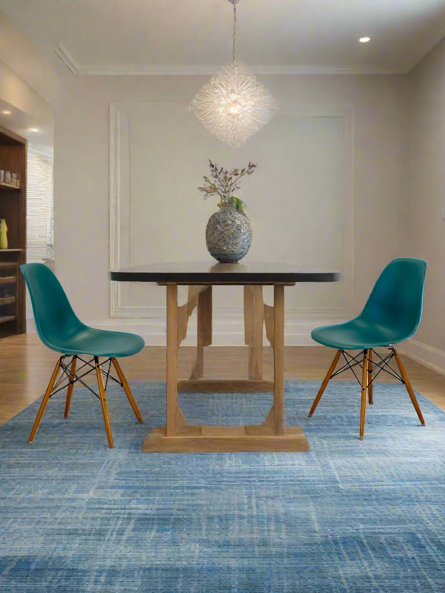 Sæt af Vitra Eames DSW Stole (Sea blue)