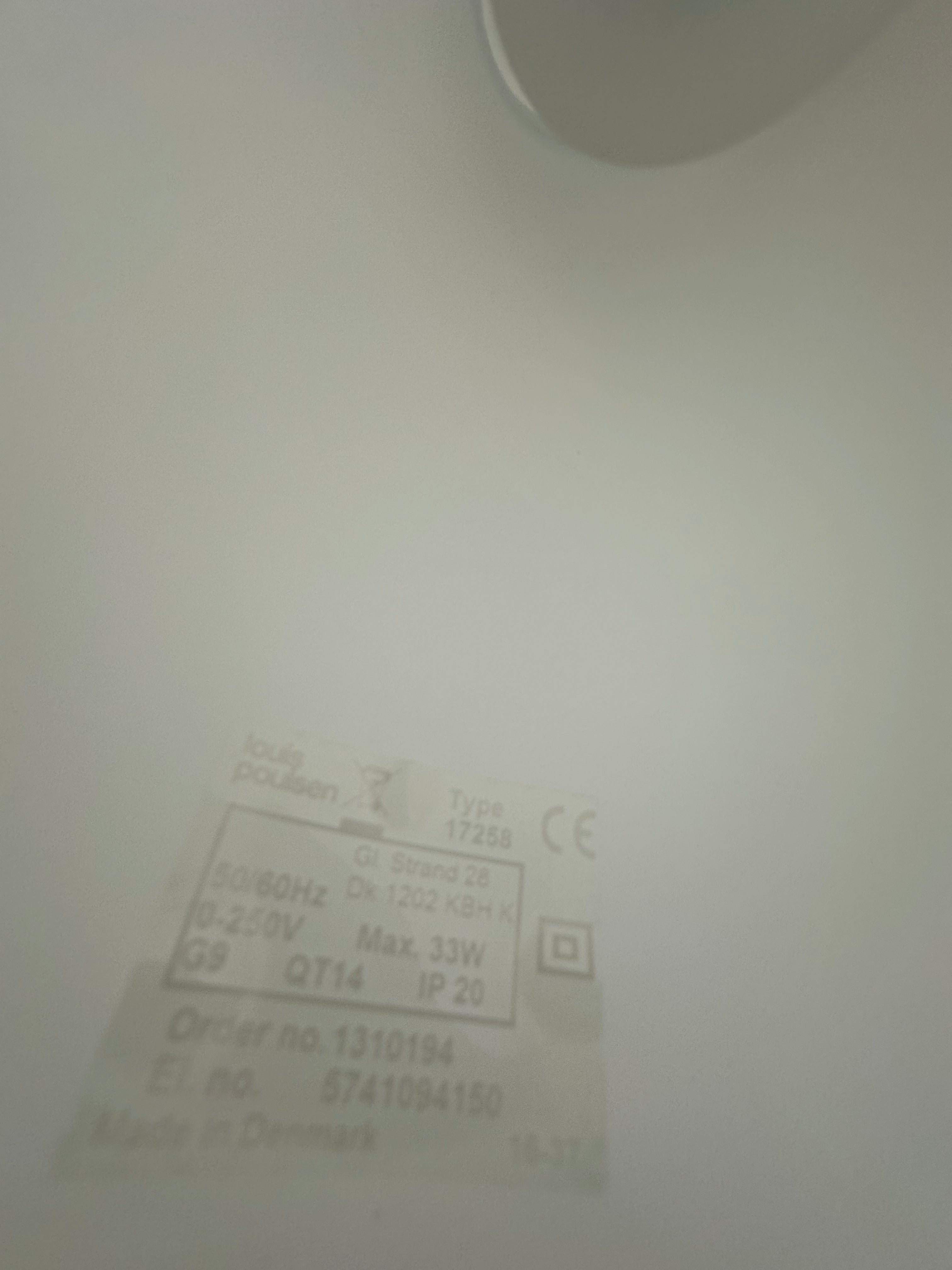 Toldbod Glas Pendel - Louis Poulsen Ø15,5