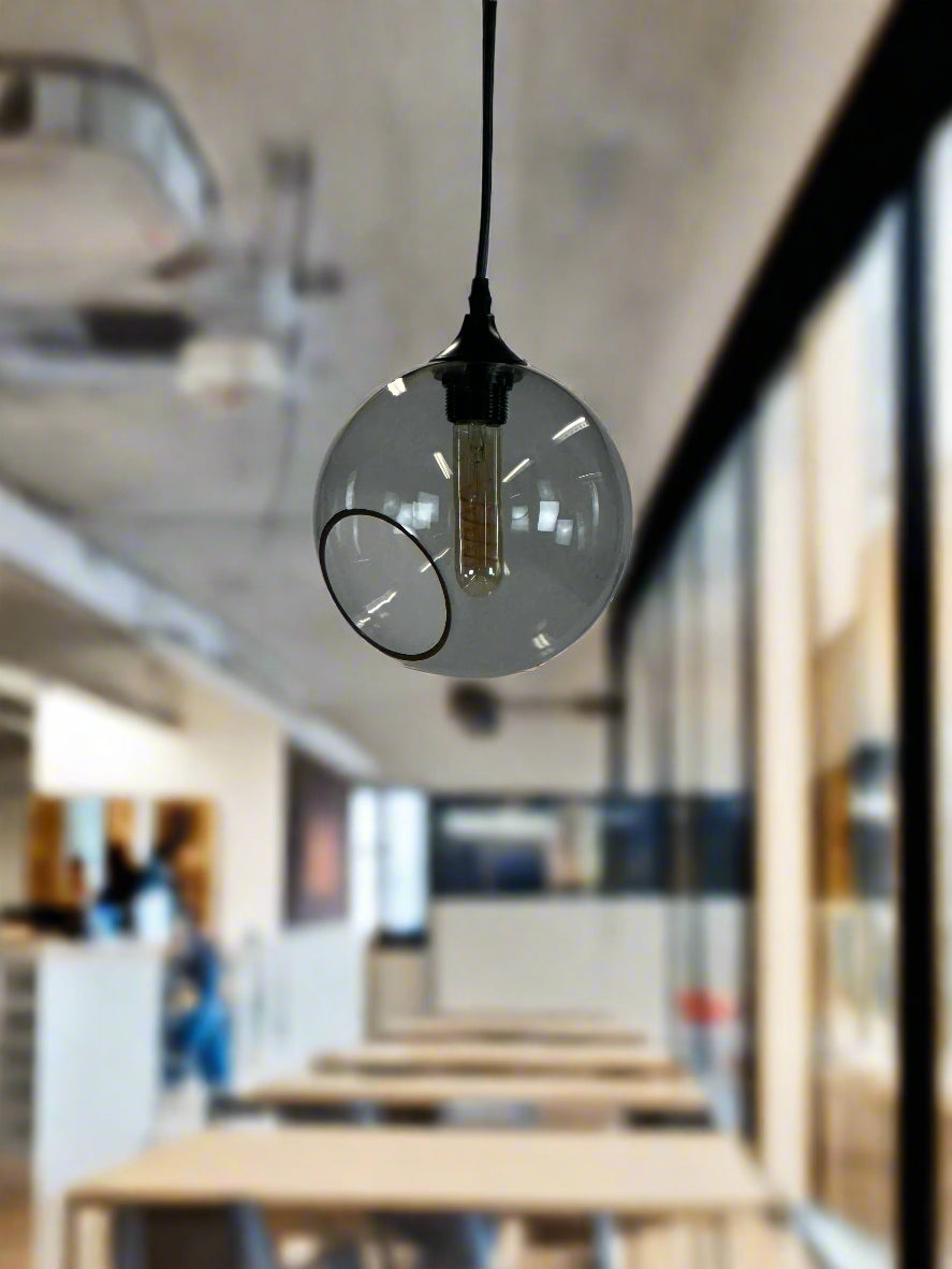 Ballroom Pendel i Røget Glas