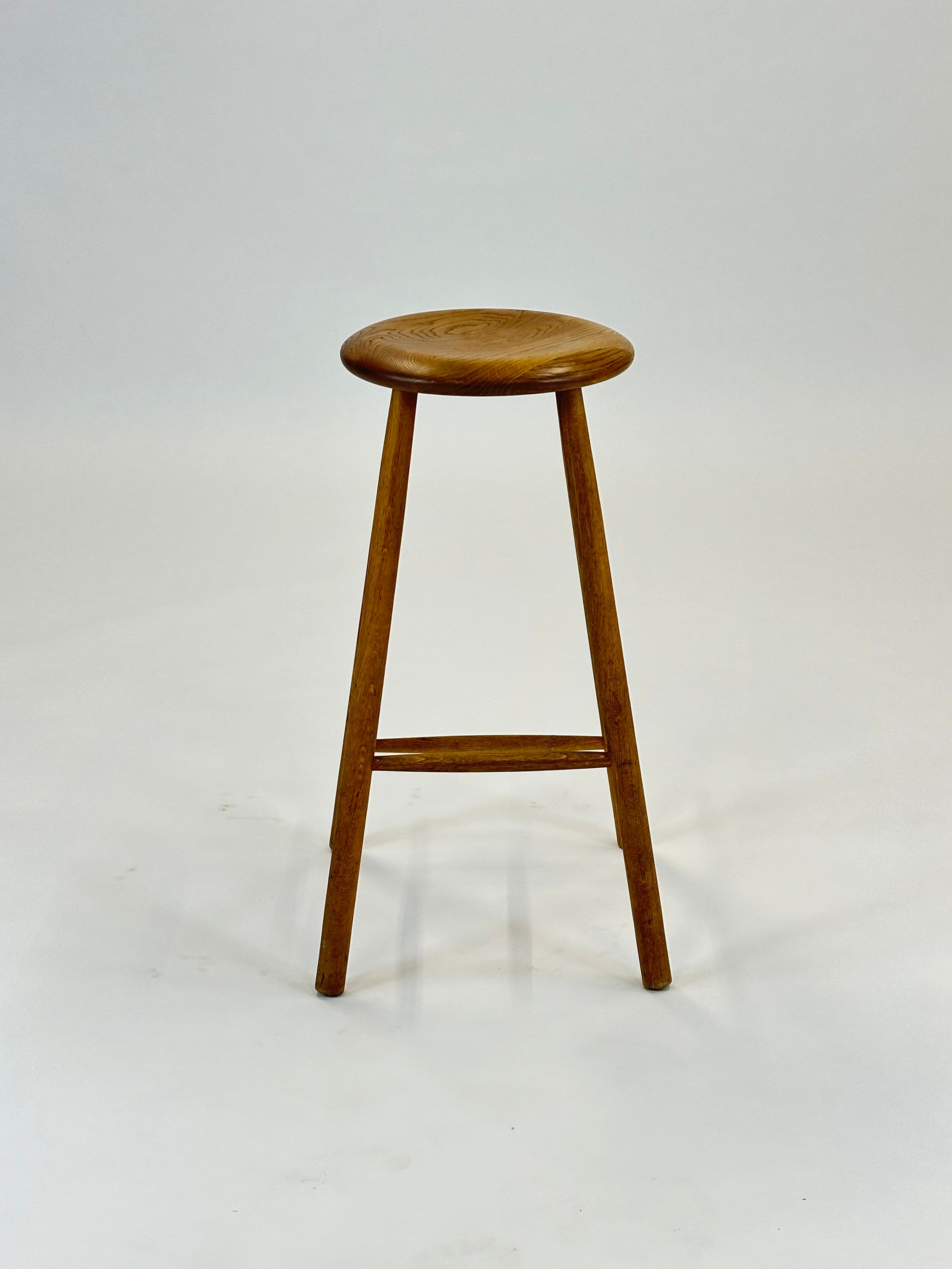Elegant Barstol i Egetræ