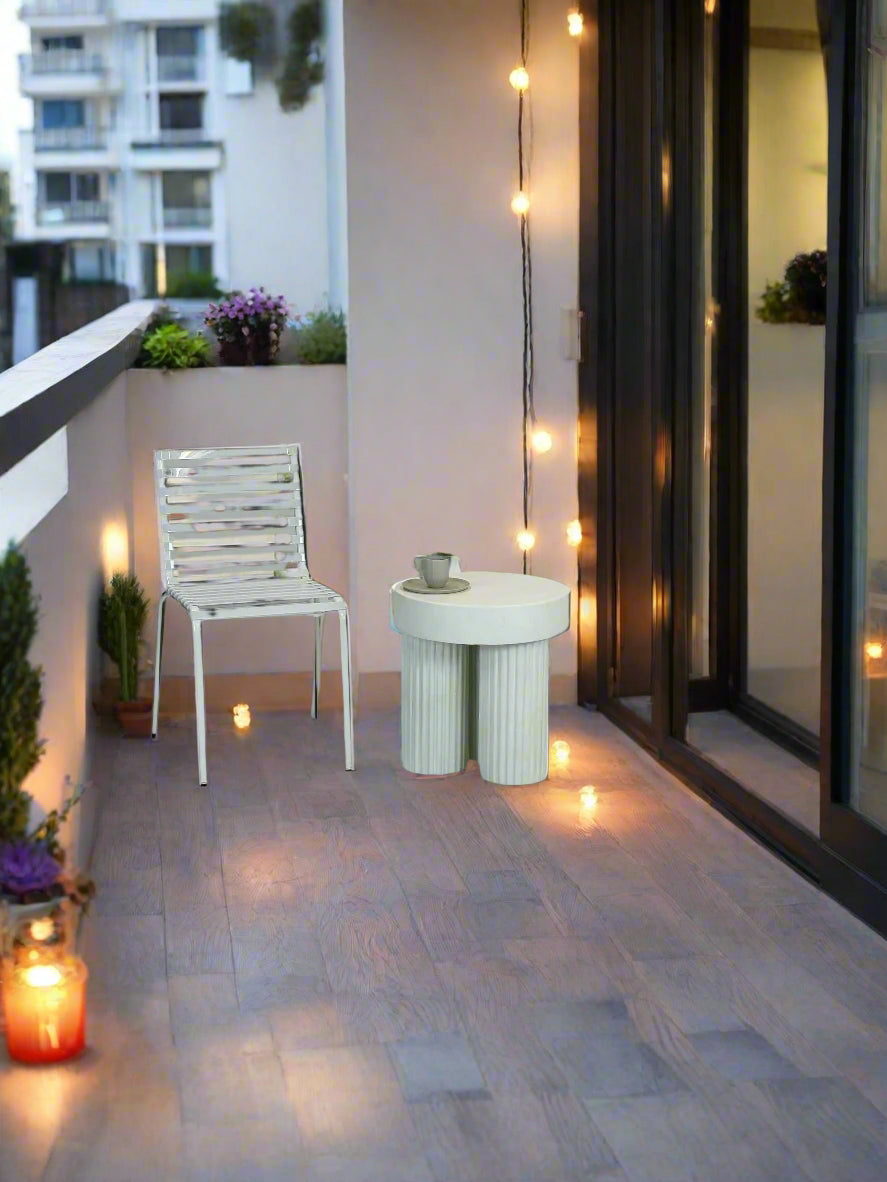 Gear Side Table fra NORR11 (Hvid)