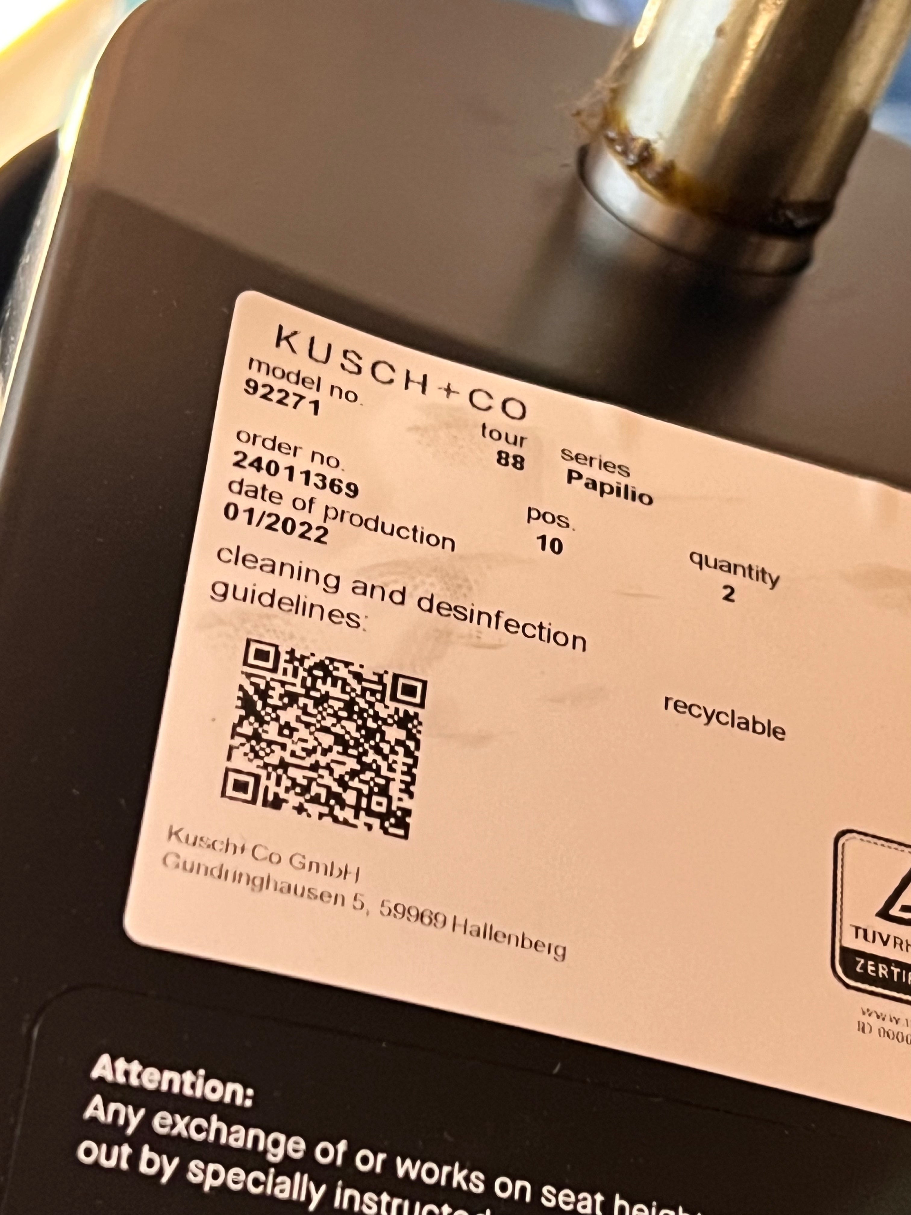 Kusch+Co kontorstol mesh ryg
