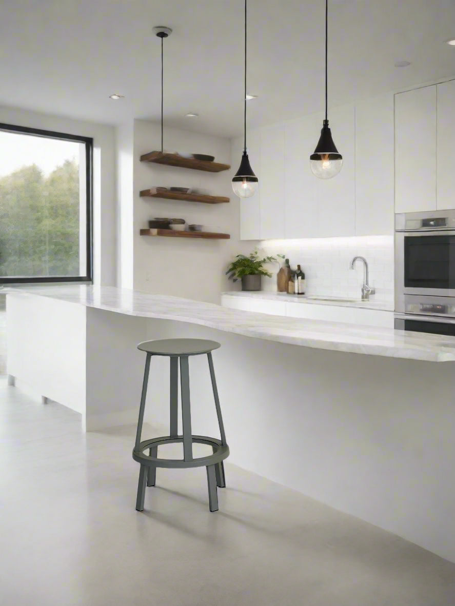 HAY Revolver Barstol (Grå/Lav)