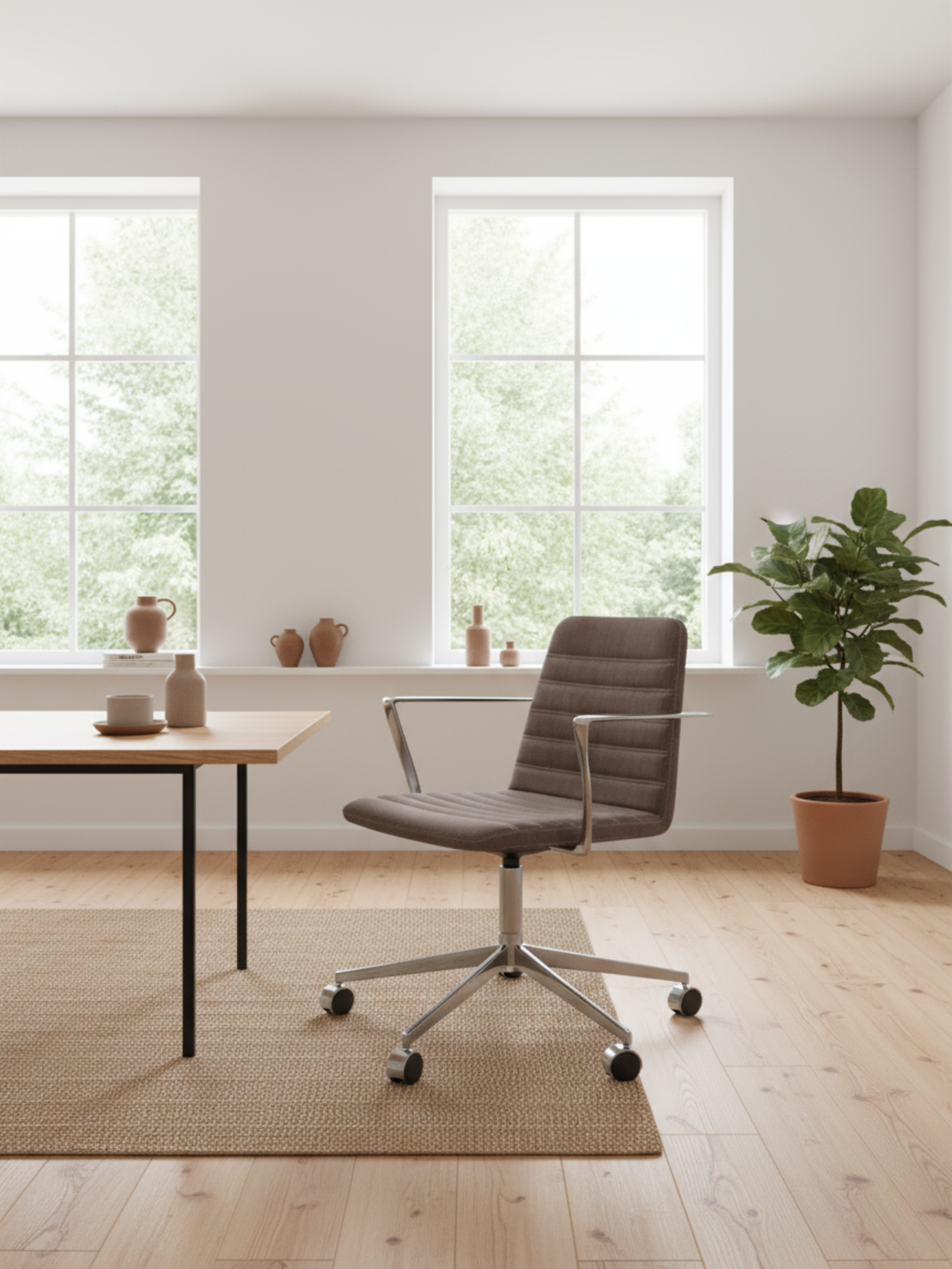 Paustian | Spinal Chair 44 m. Hjul (Brun)