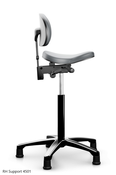 RH Support 4501 Sadelstol - Fabriksny