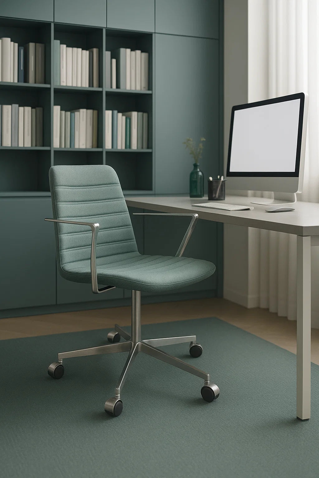 Paustian | Spinal Chair 44 m. Hjul (Grøn)