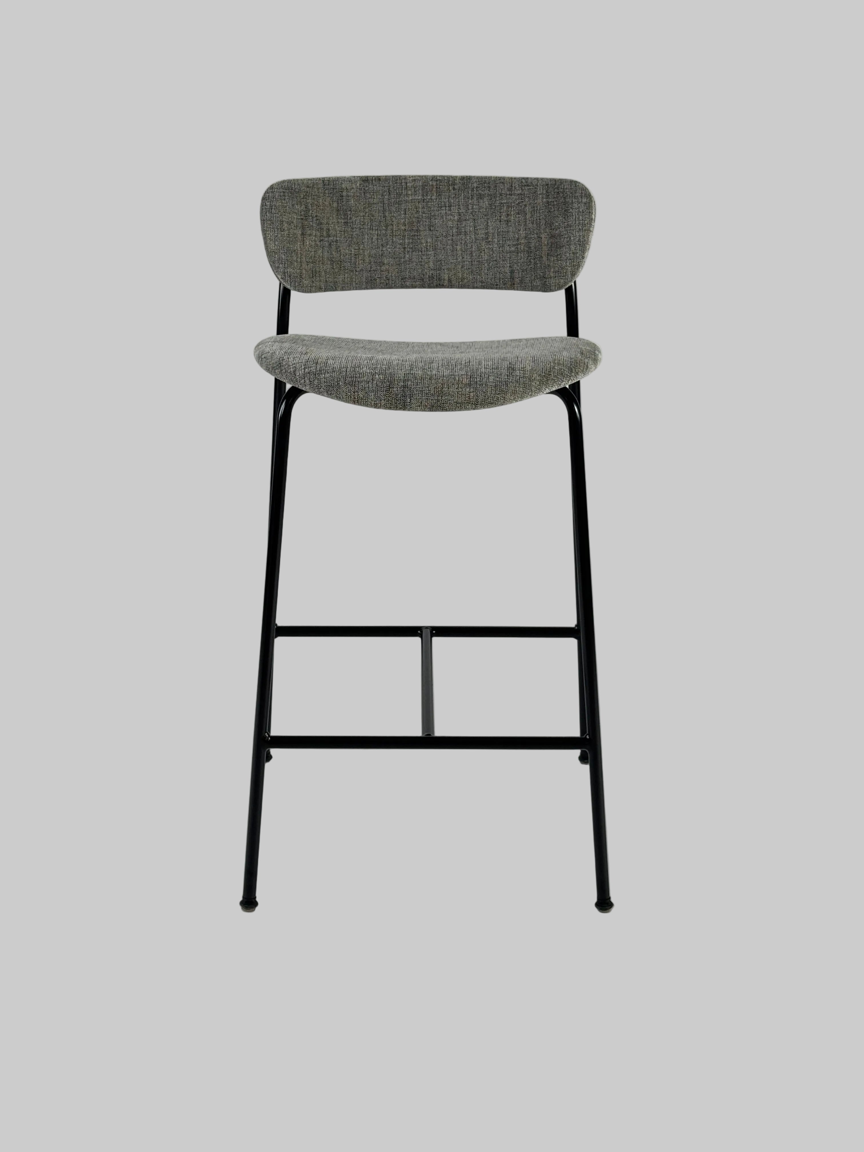 &tradition Pavilion Barstol – Grå med Sort Stel SH 65 cm