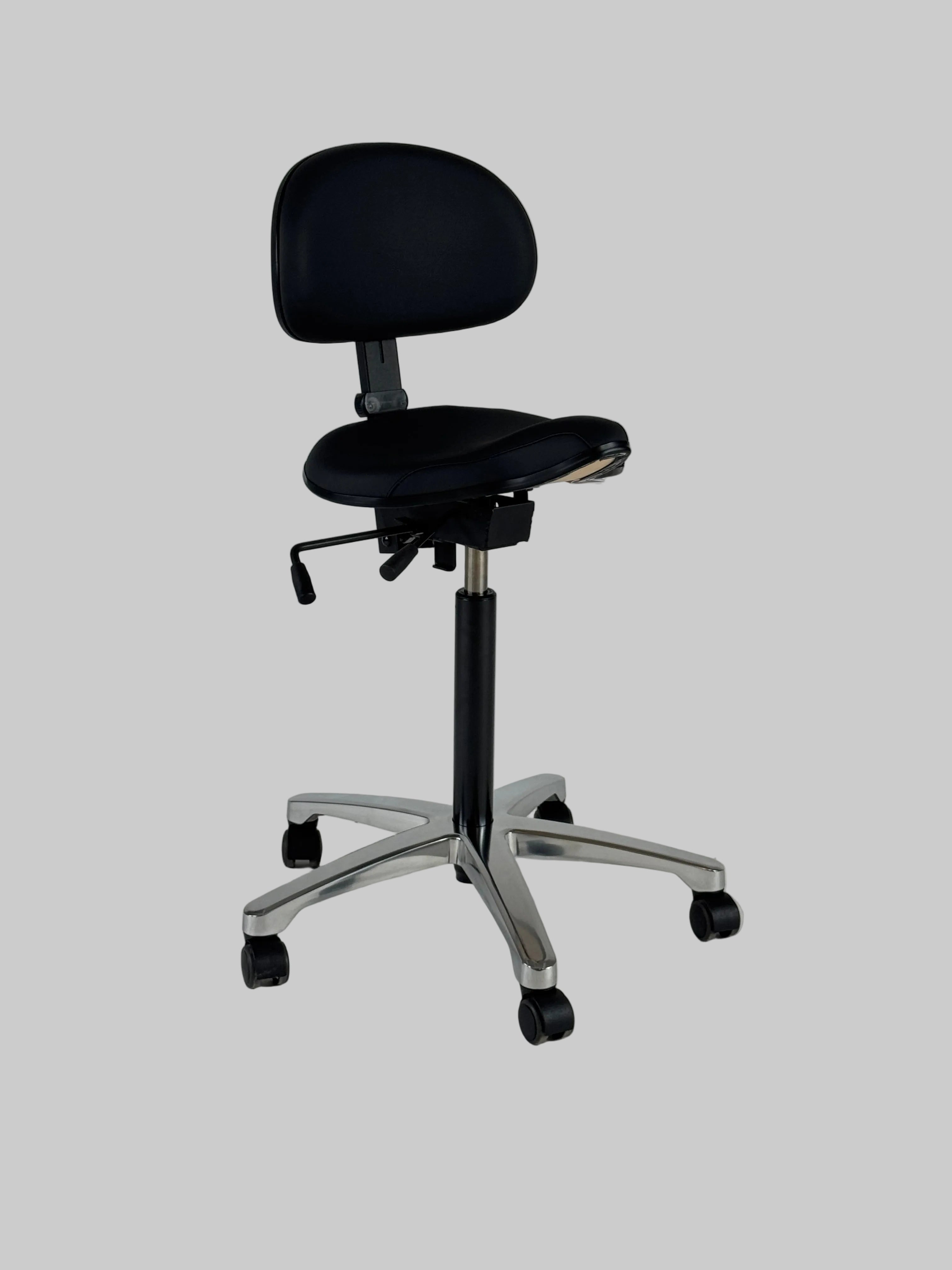 RH Support 4501 Kontorstol – Sort/Krom Stel