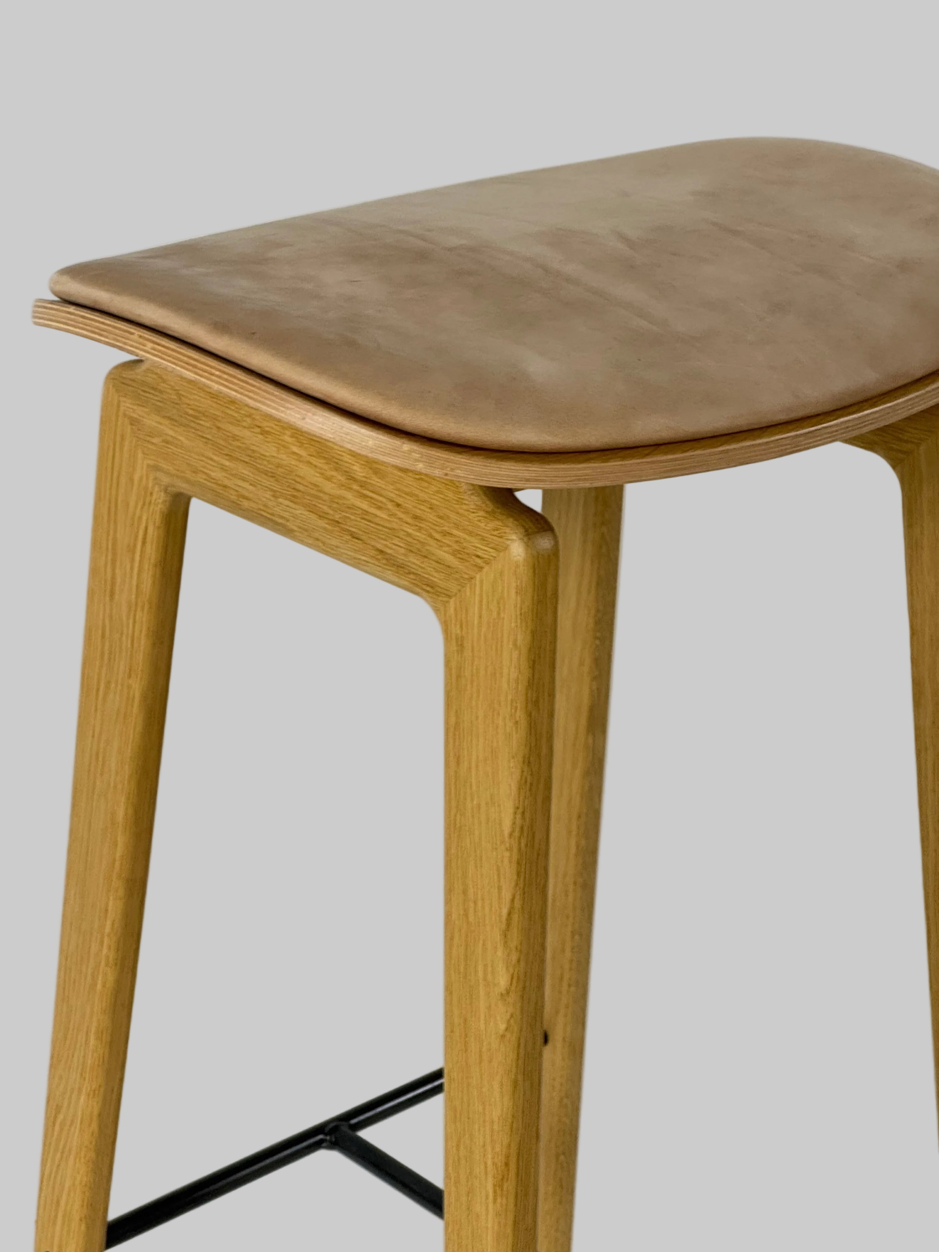 NORR11 NY11 Barstol – Beige/Natur Stel SH 75 cm