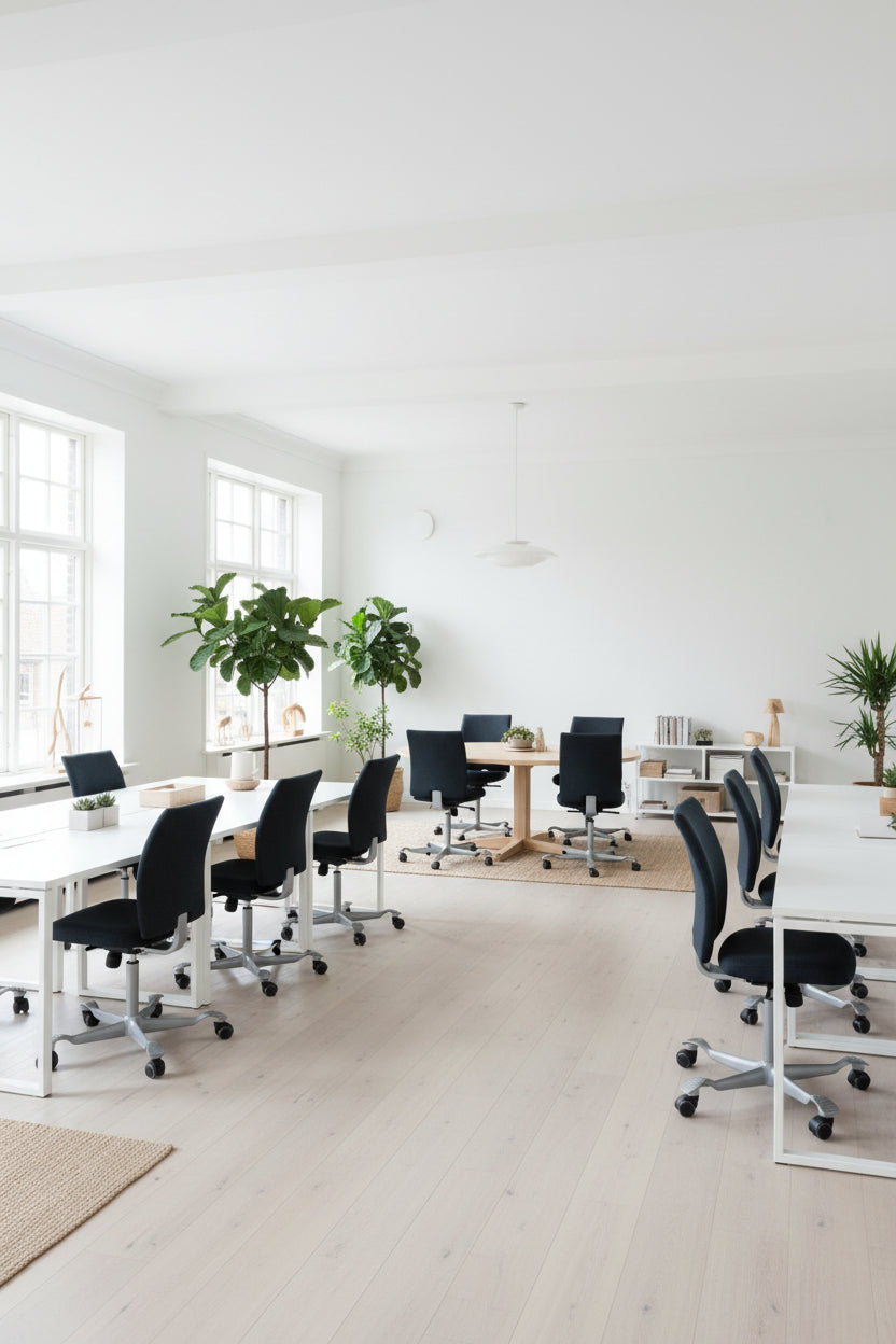 HÅG H04 4100 Kontorstol – Mørkegrå/Gråt Stel 200 mm