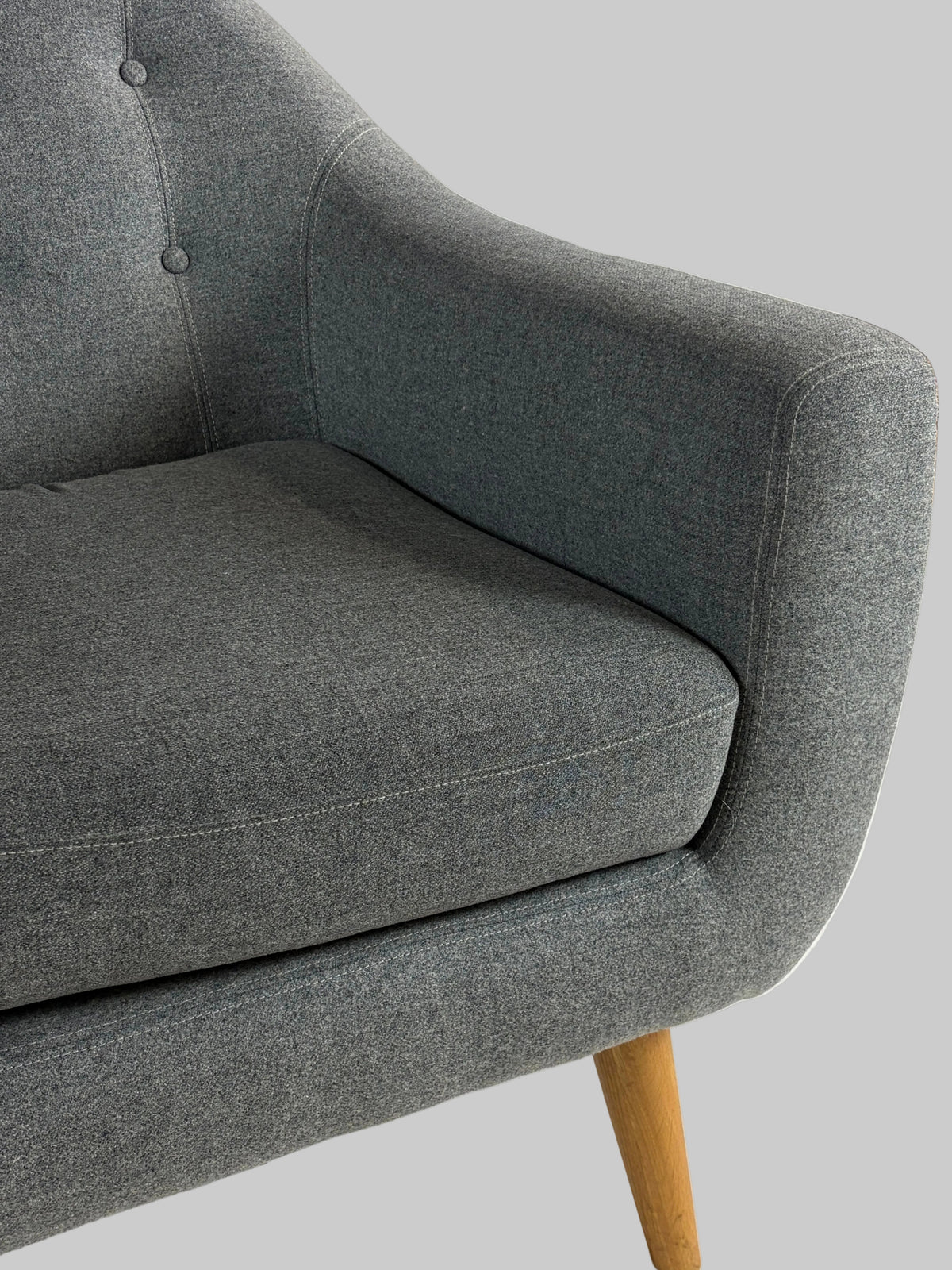 SofaCompany Loungestol – Grå/Natur Stel