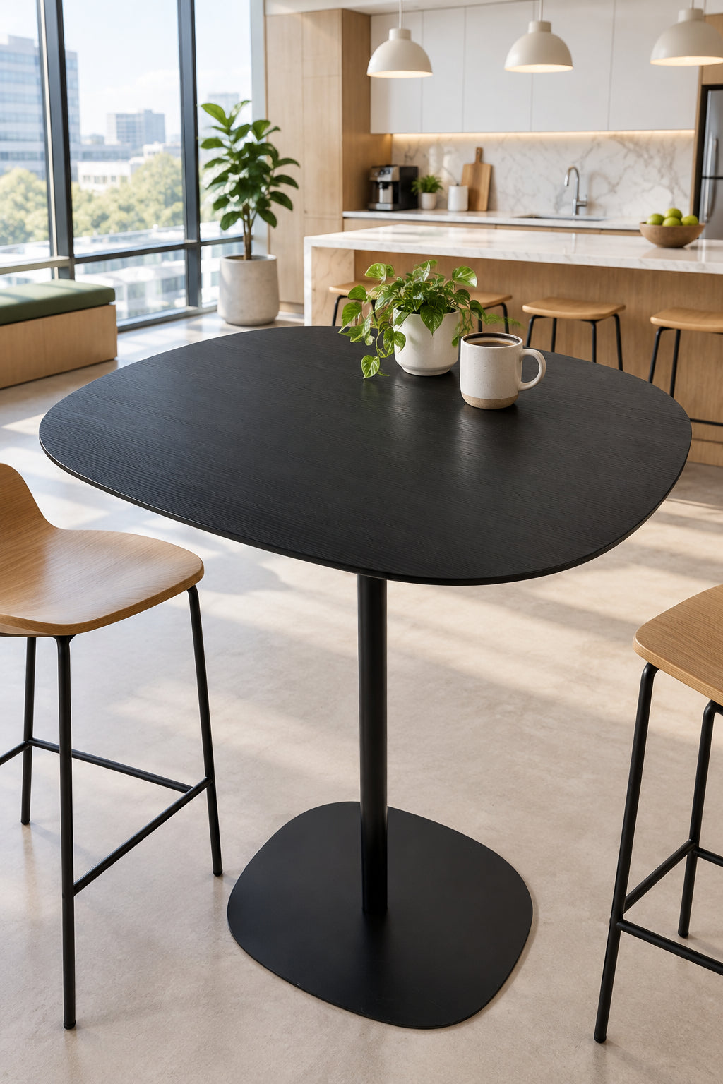 Skandiform Matsumoto Højbord – Sort 88x77xH93cm