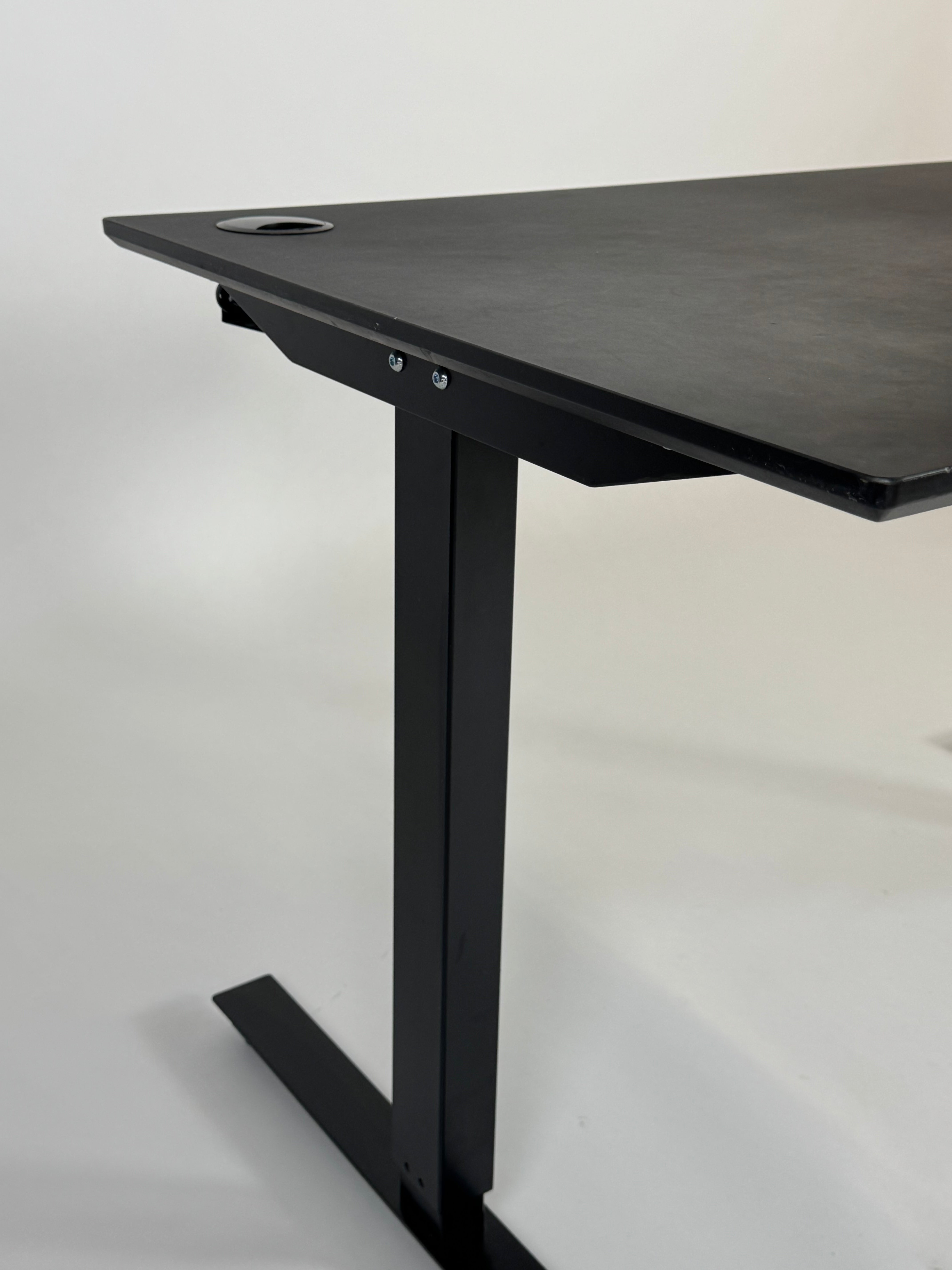 Hæve/sænkebord – Sort 120x80 cm