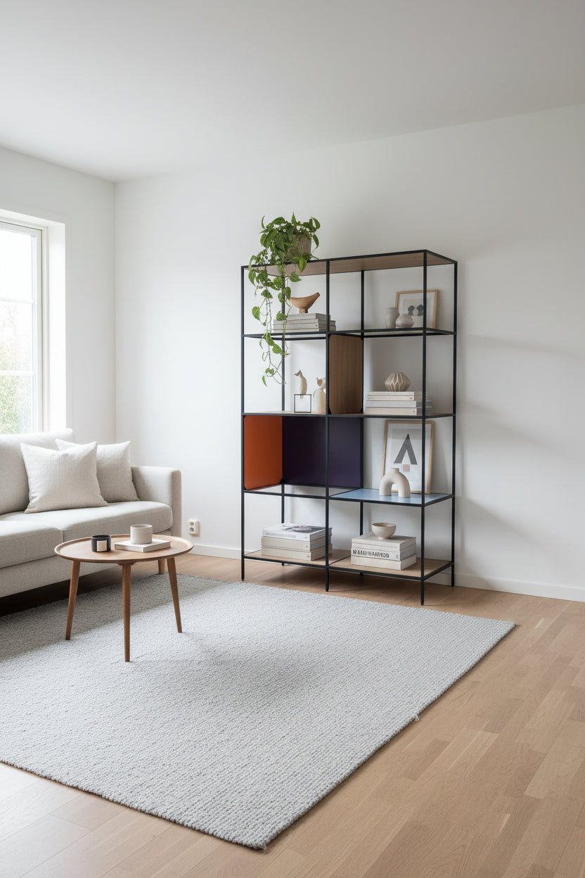 Metalreol – Multifarvet 119x55x202 cm