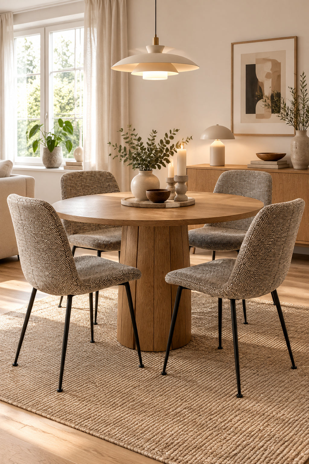 &Tradition Rely HW8 Stol – Brun-Beige/Sort Stel
