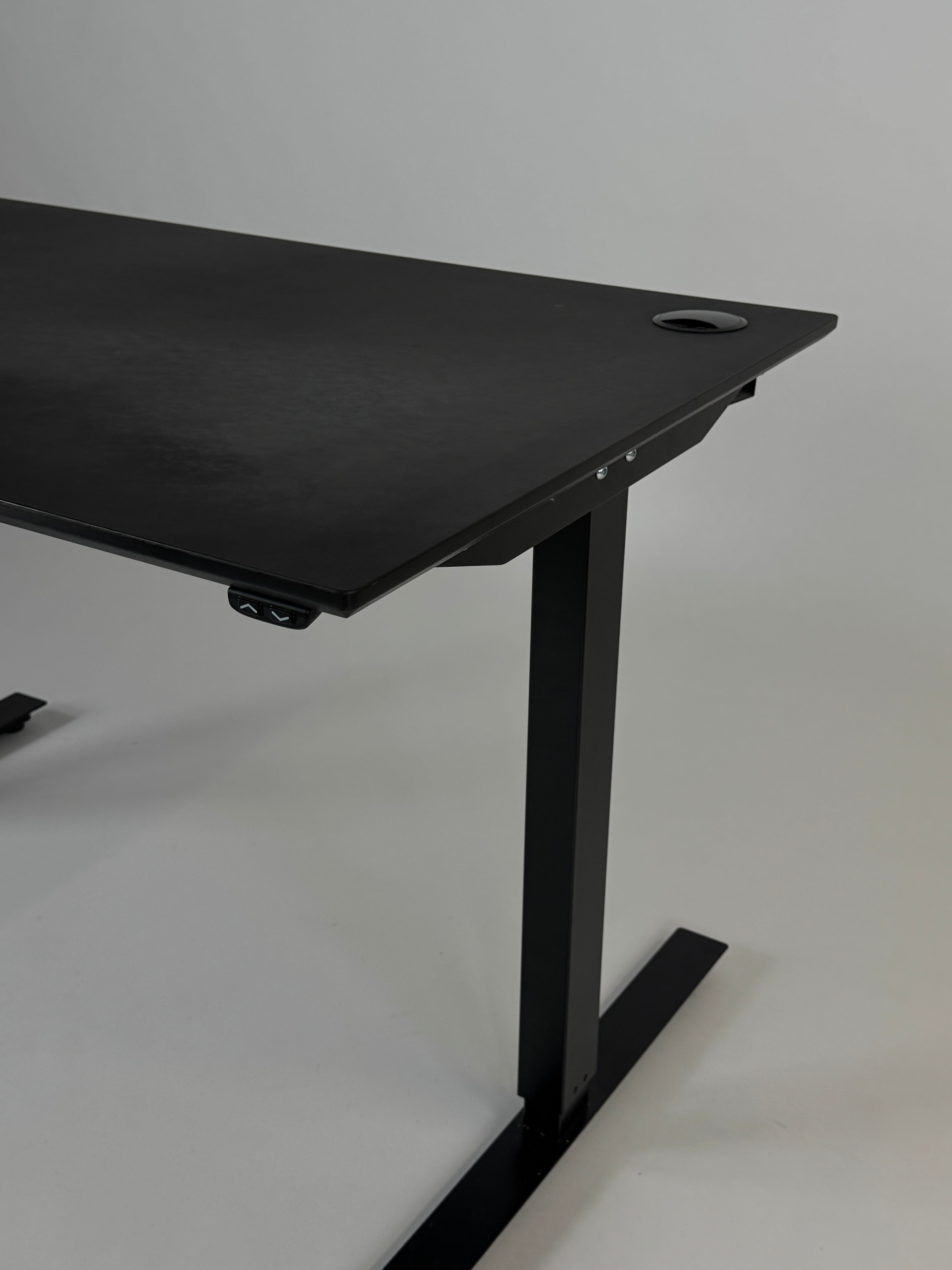 Hæve/sænkebord – Sort 120x80 cm