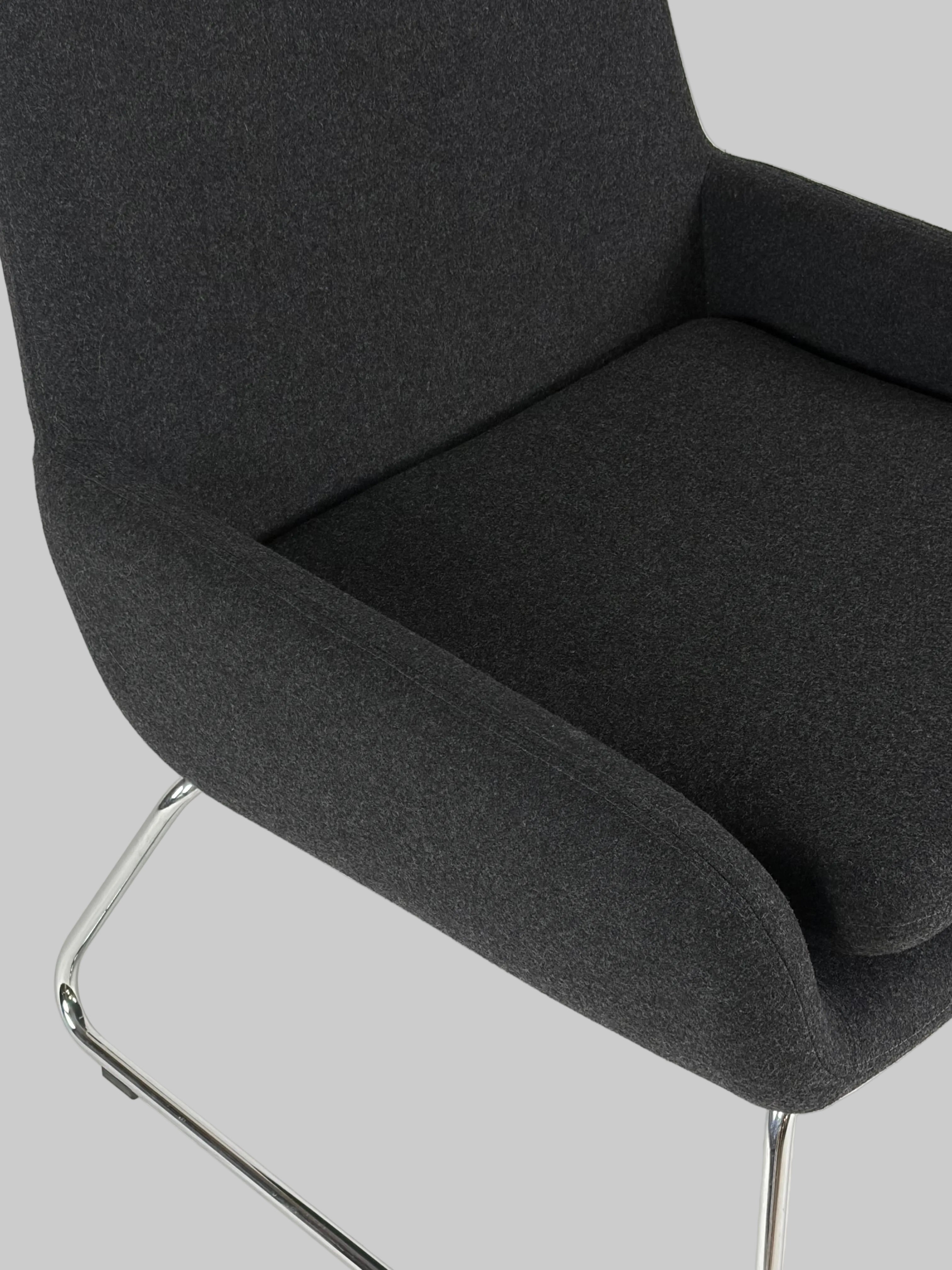 Softline Coco Loungestol – Sort/Krom Stel