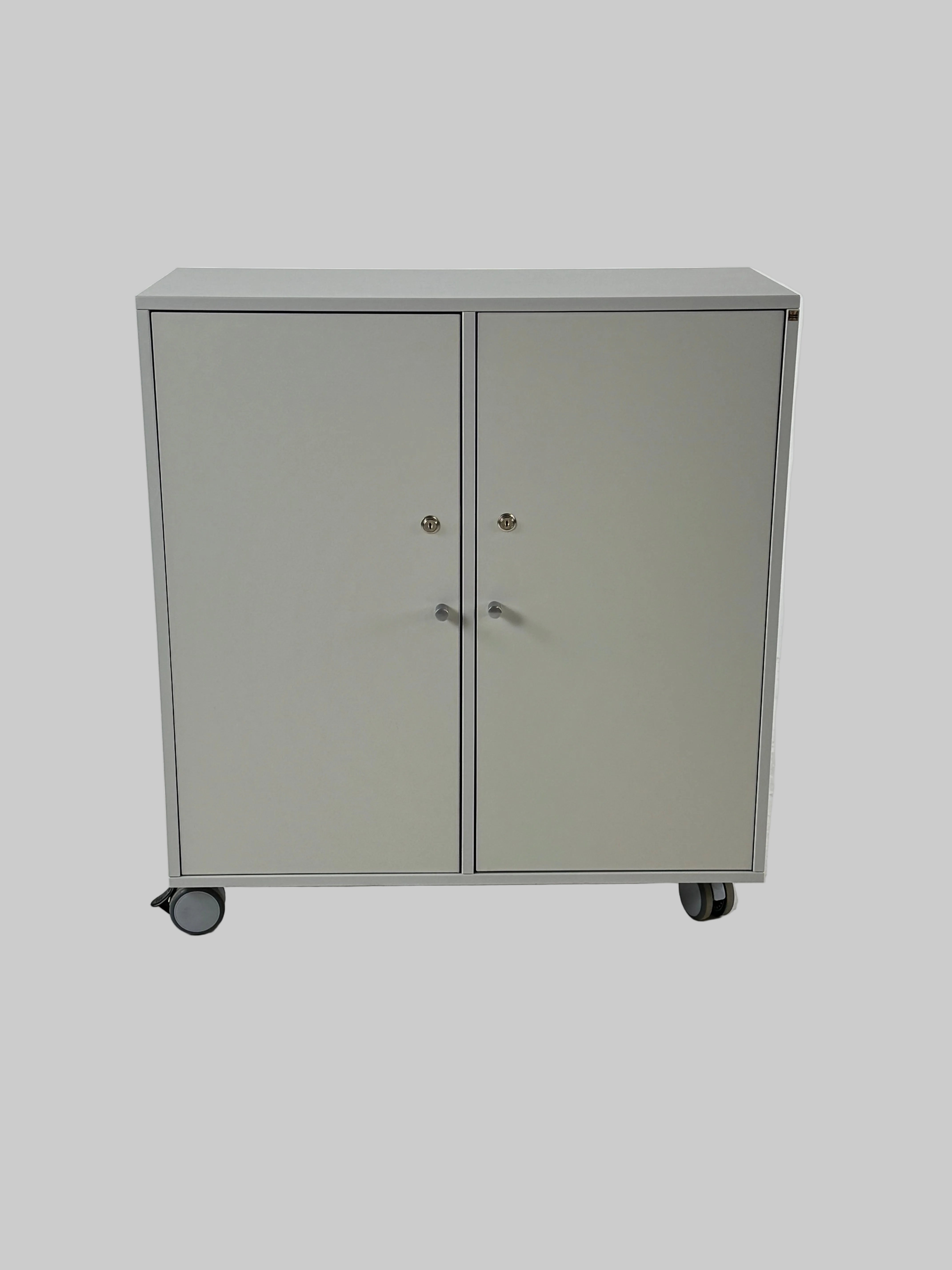 Cube Design Quadro Skab – Lysegrå 80x35x87cm