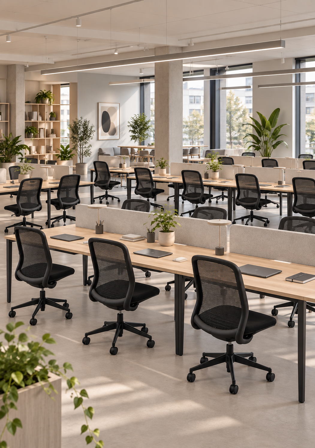 Knoll Chadwick Kontorstol – Sort Mesh