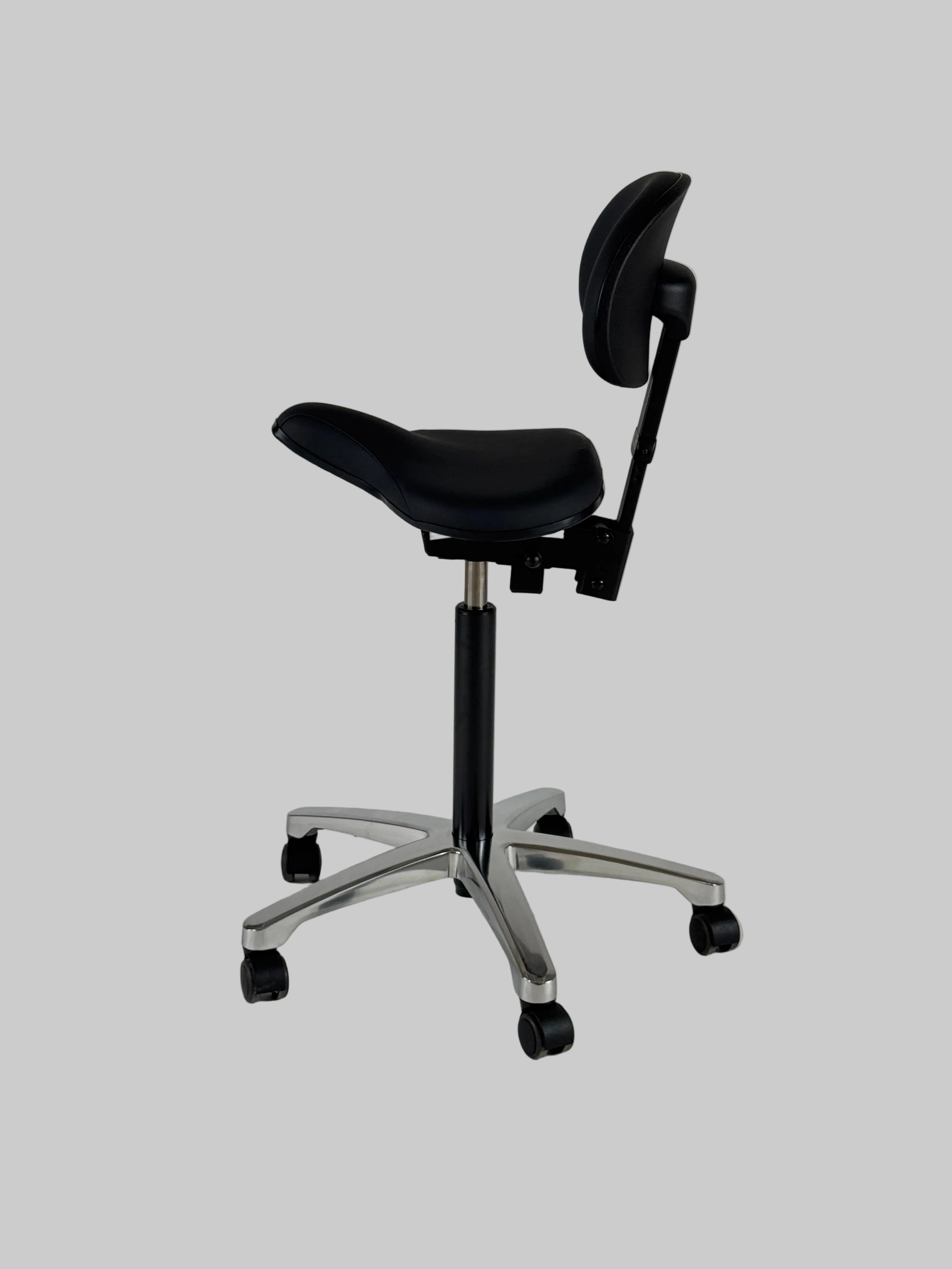RH Support 4501 Kontorstol – Sort/Krom Stel