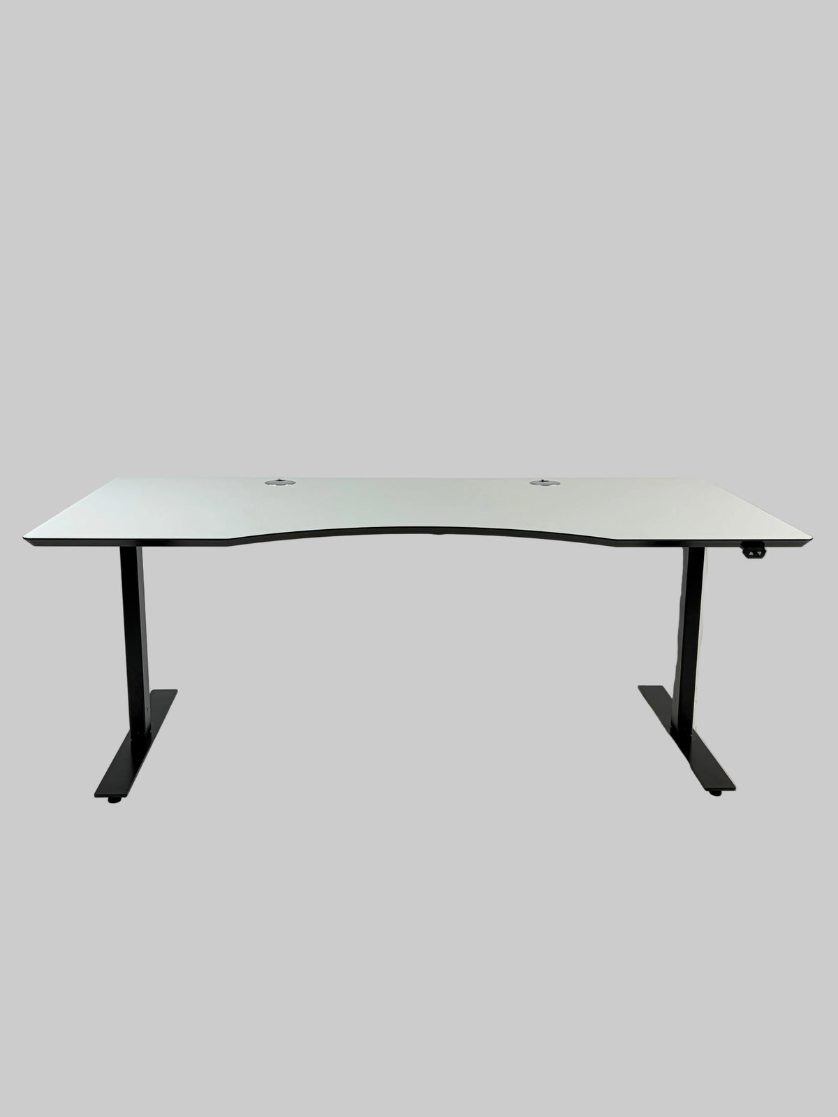 Linak Hæve/sænkebord – Hvid/Sort Stel 180x90