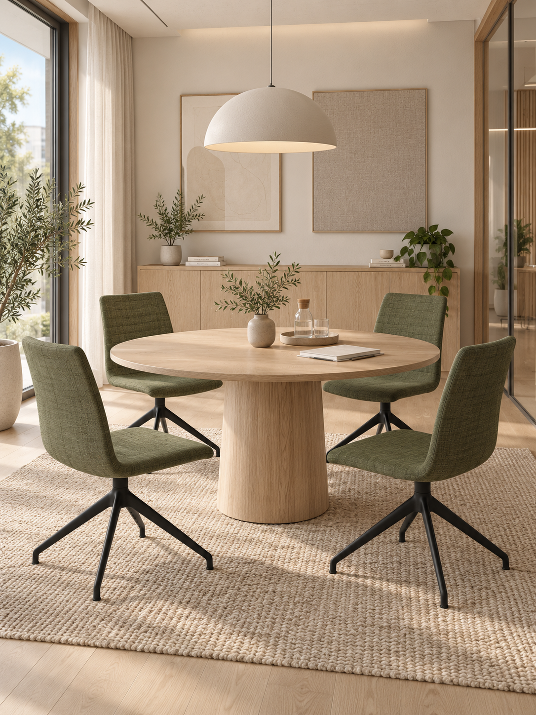 Savir Design Gate 11 Stol – Grøn/Sort Stel