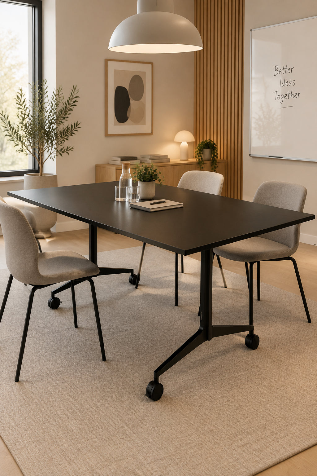 Pedrali Ypsilon Foldebord – Sort 160x90xH73cm