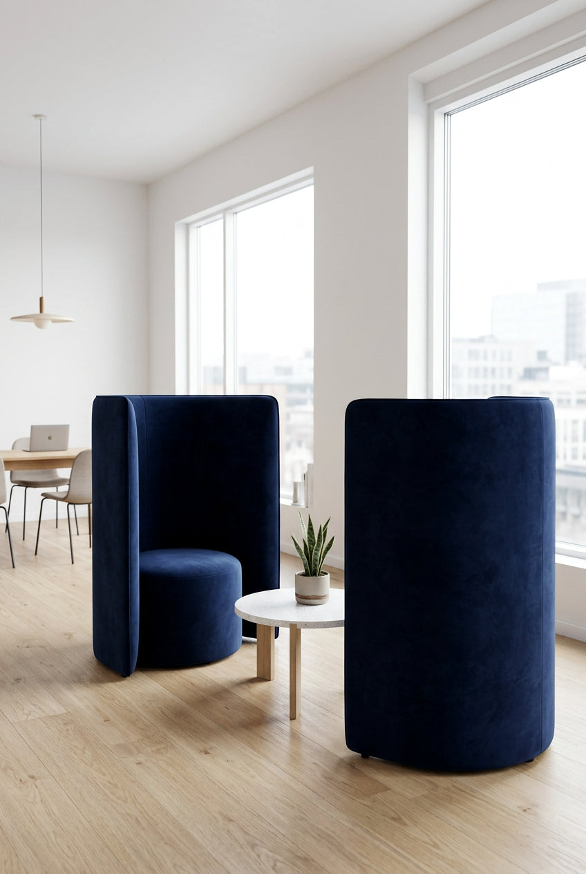 +Halle Proto High Back Out Loungestol – Navy