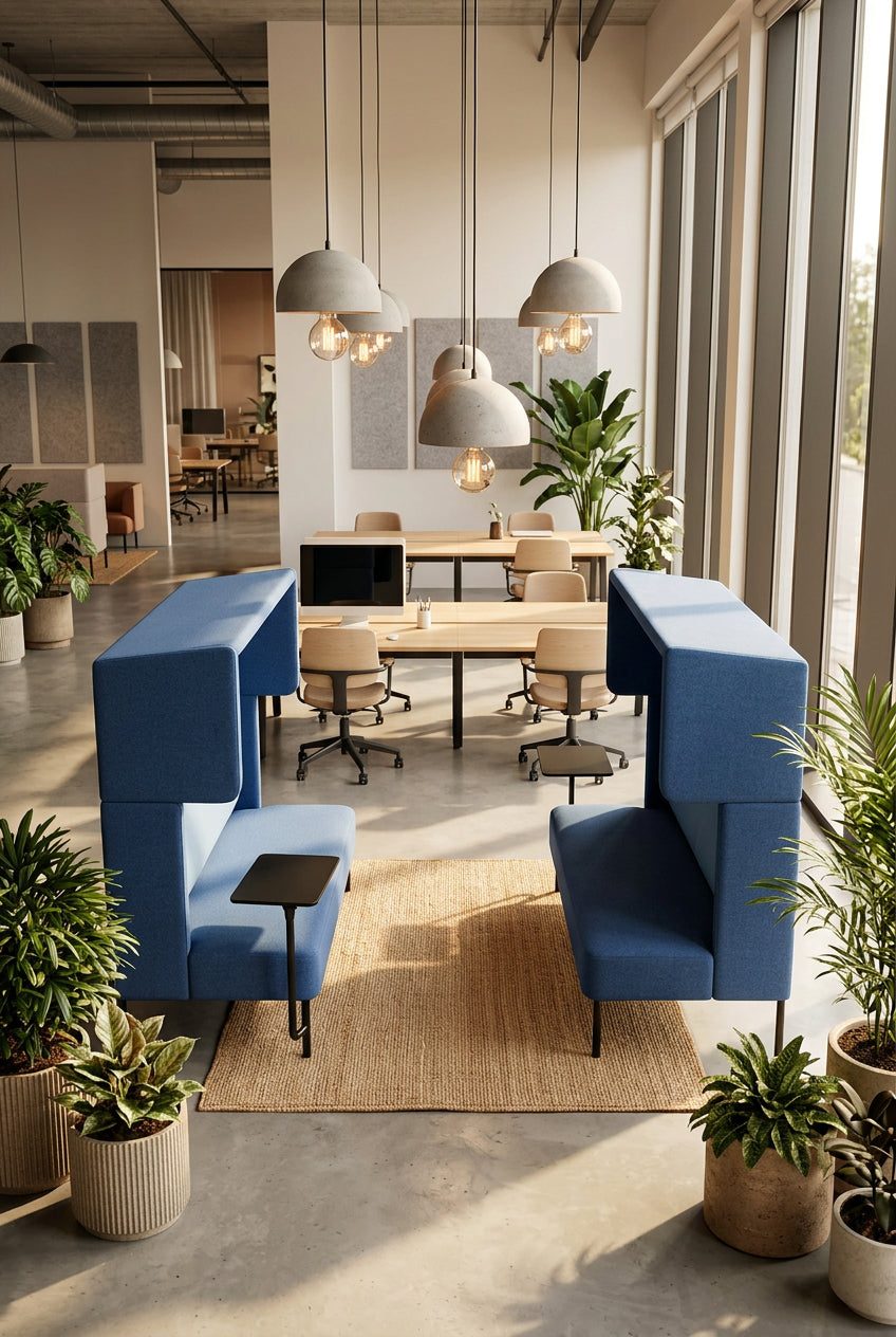 Four Design FourUs Sofa – Blå/Sort Stel