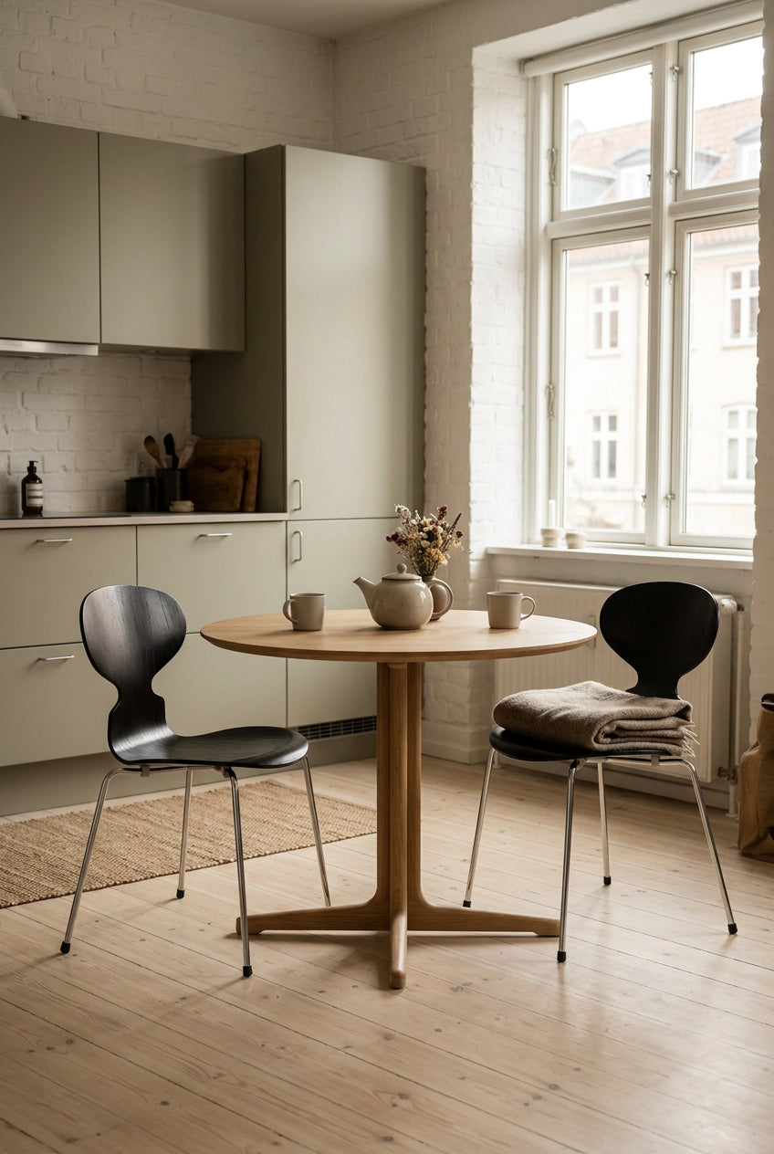 Fritz Hansen Myren – Sort/Krom Stel