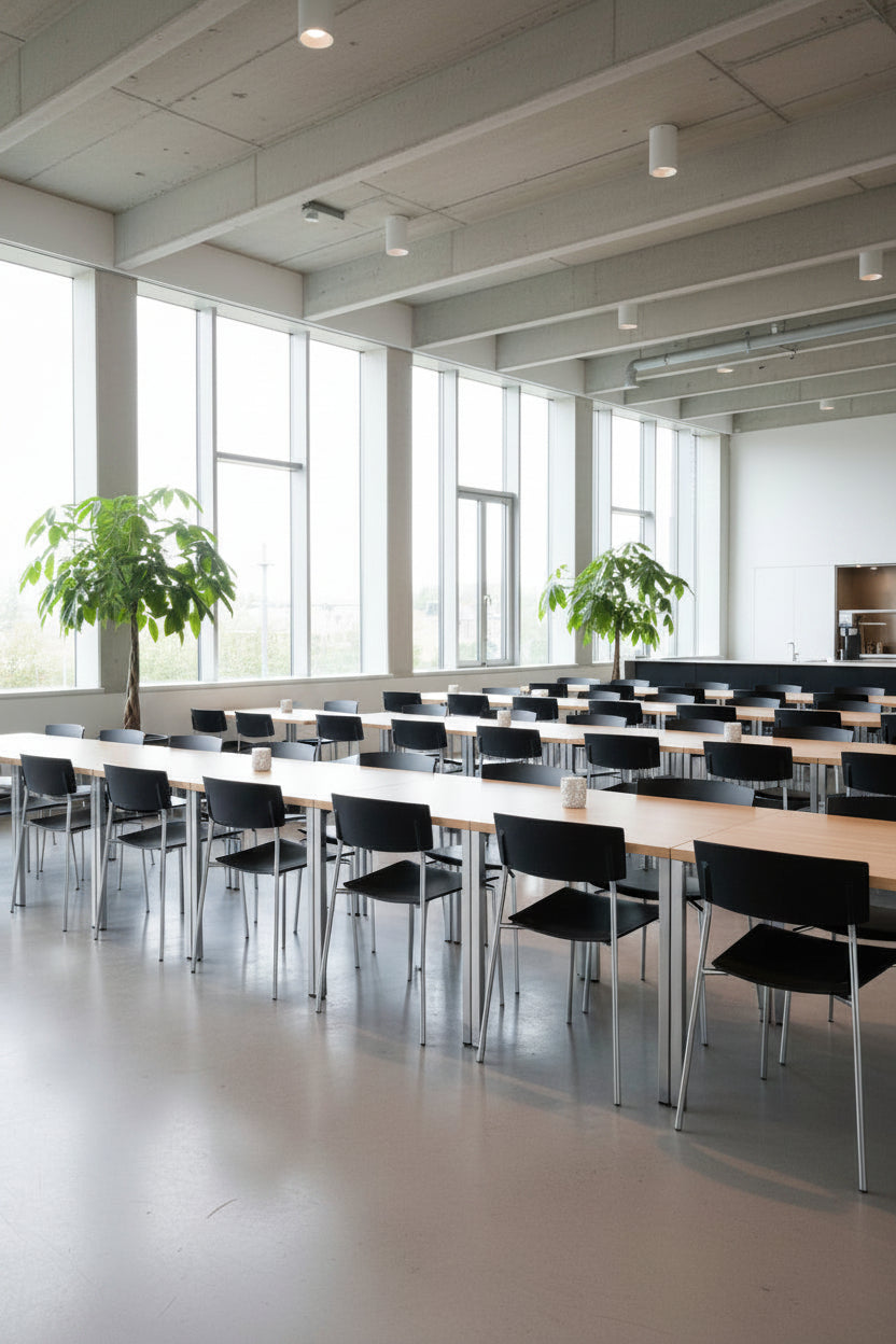 Randers+Radius Pure Stol – Sort/Krom