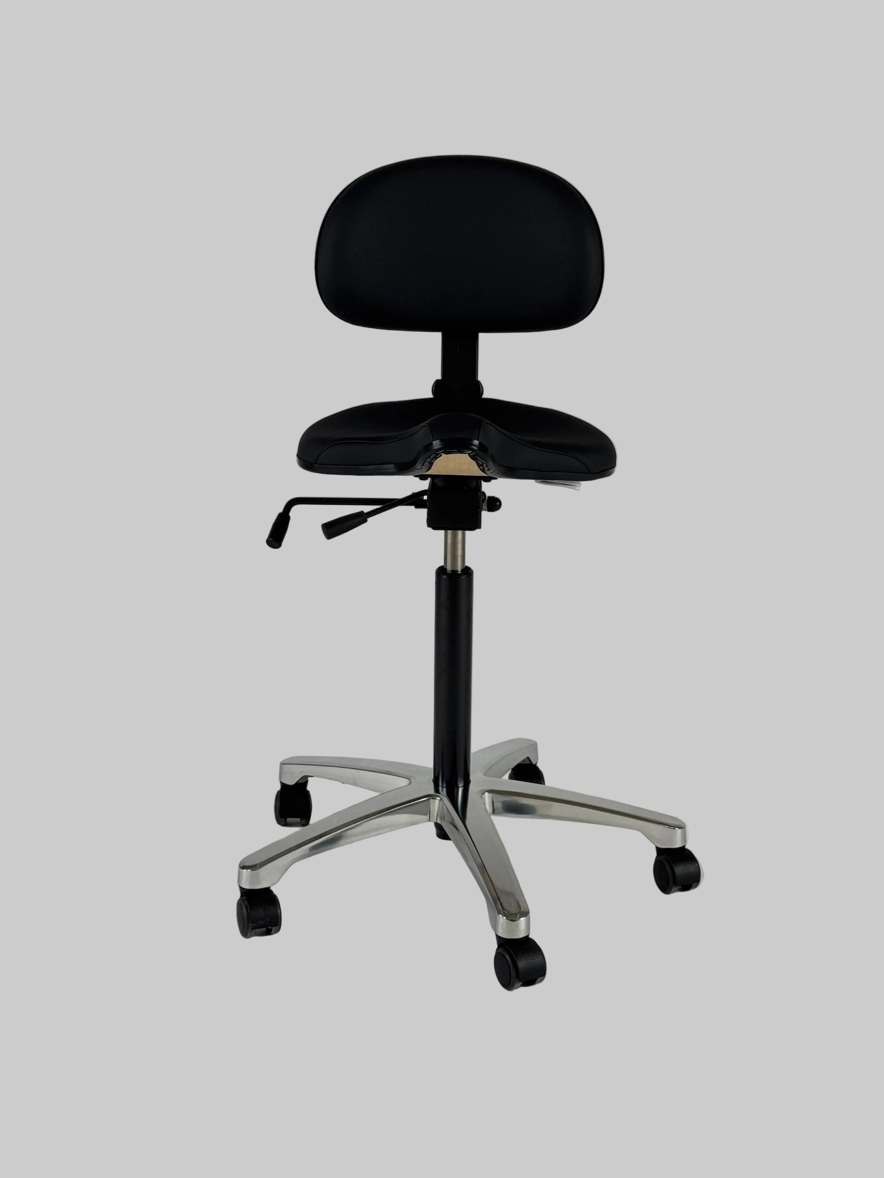 RH Support 4501 Kontorstol – Sort/Krom Stel