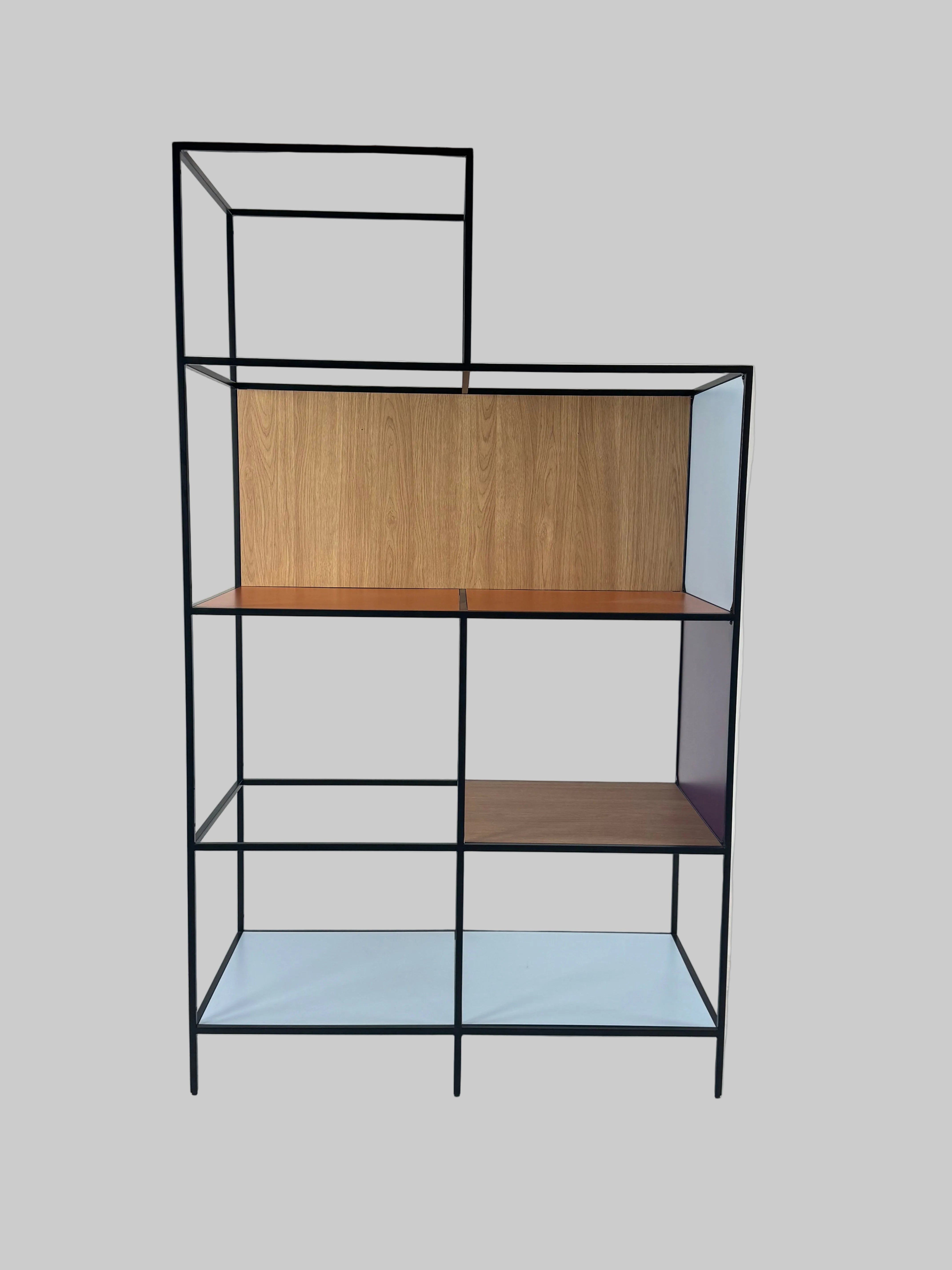 Metalreol – Multifarvet 119x55x202 cm