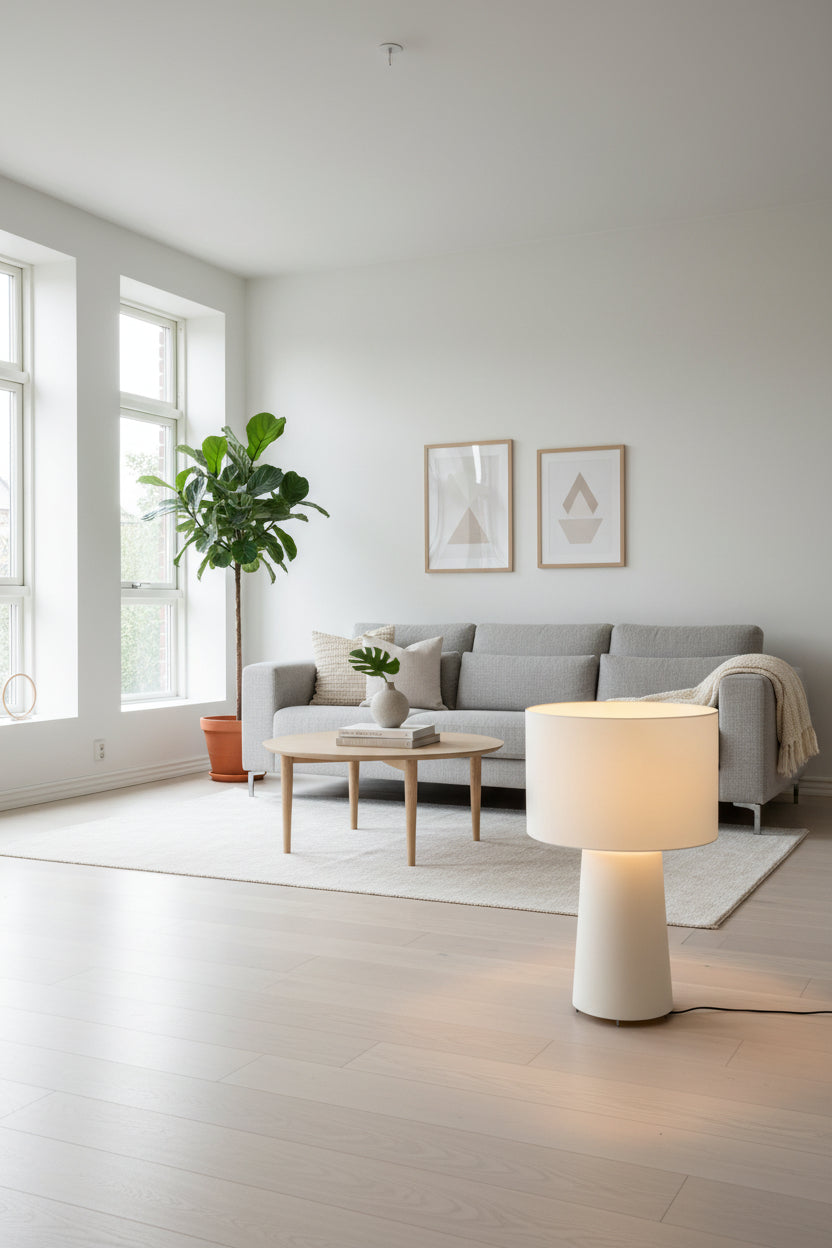 Cappellini Big Shadow Gulvlampe - Hvid H90 cm