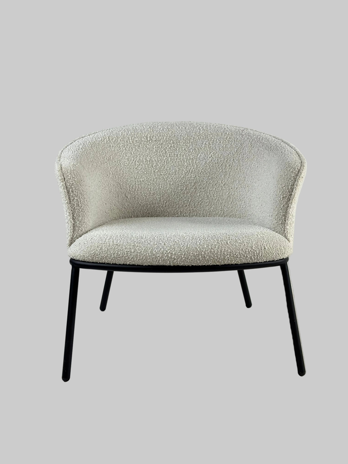 Ellos Home Xander Loungestol – Hvid/Beige/Sort Stel
