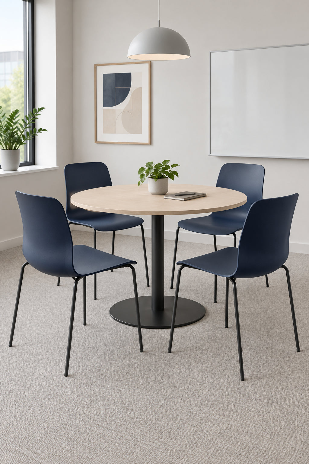 Savir Design Gate Reflect Stol – Navy/Sort Stel