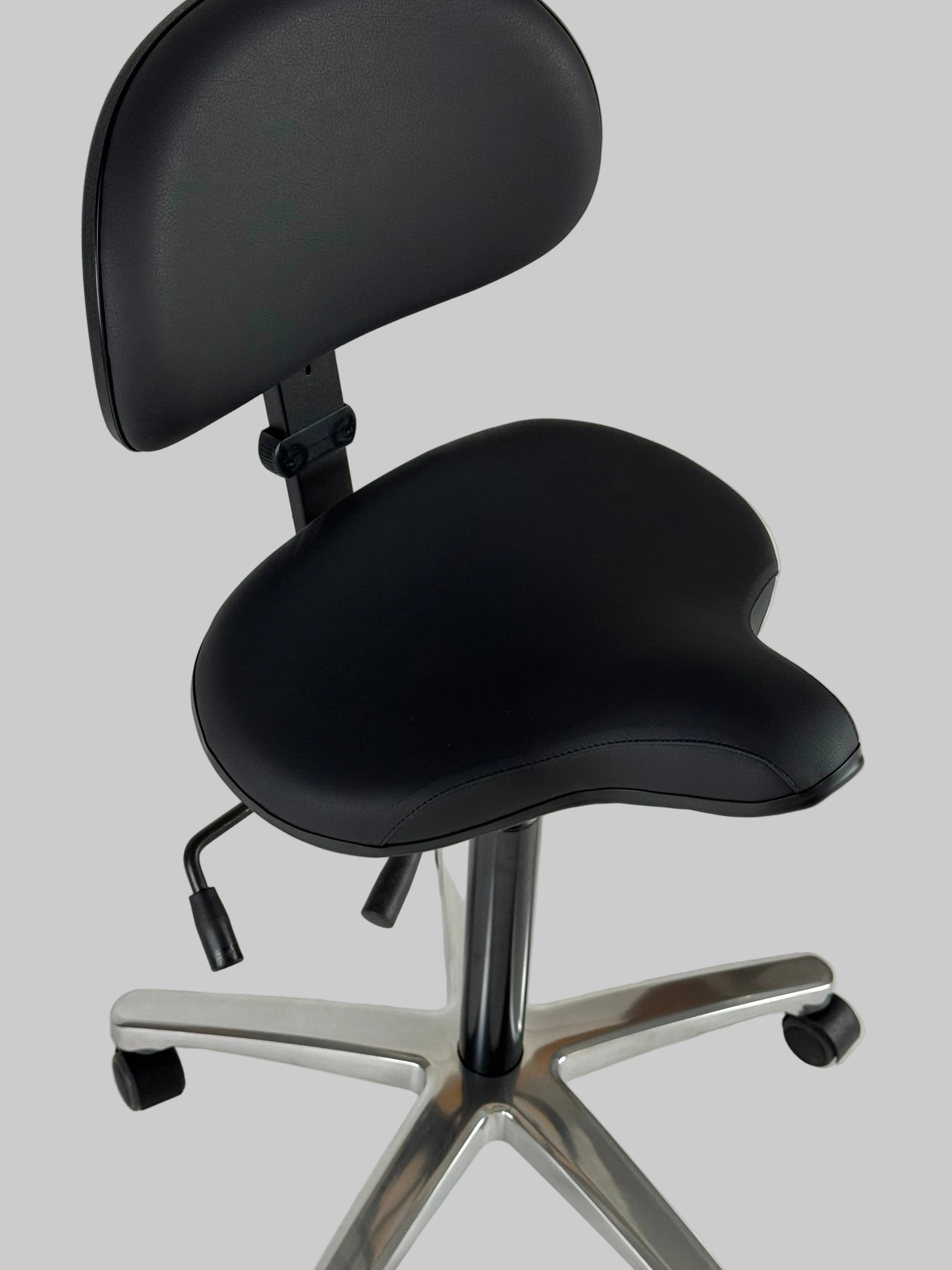 RH Support 4501 Kontorstol – Sort/Krom Stel