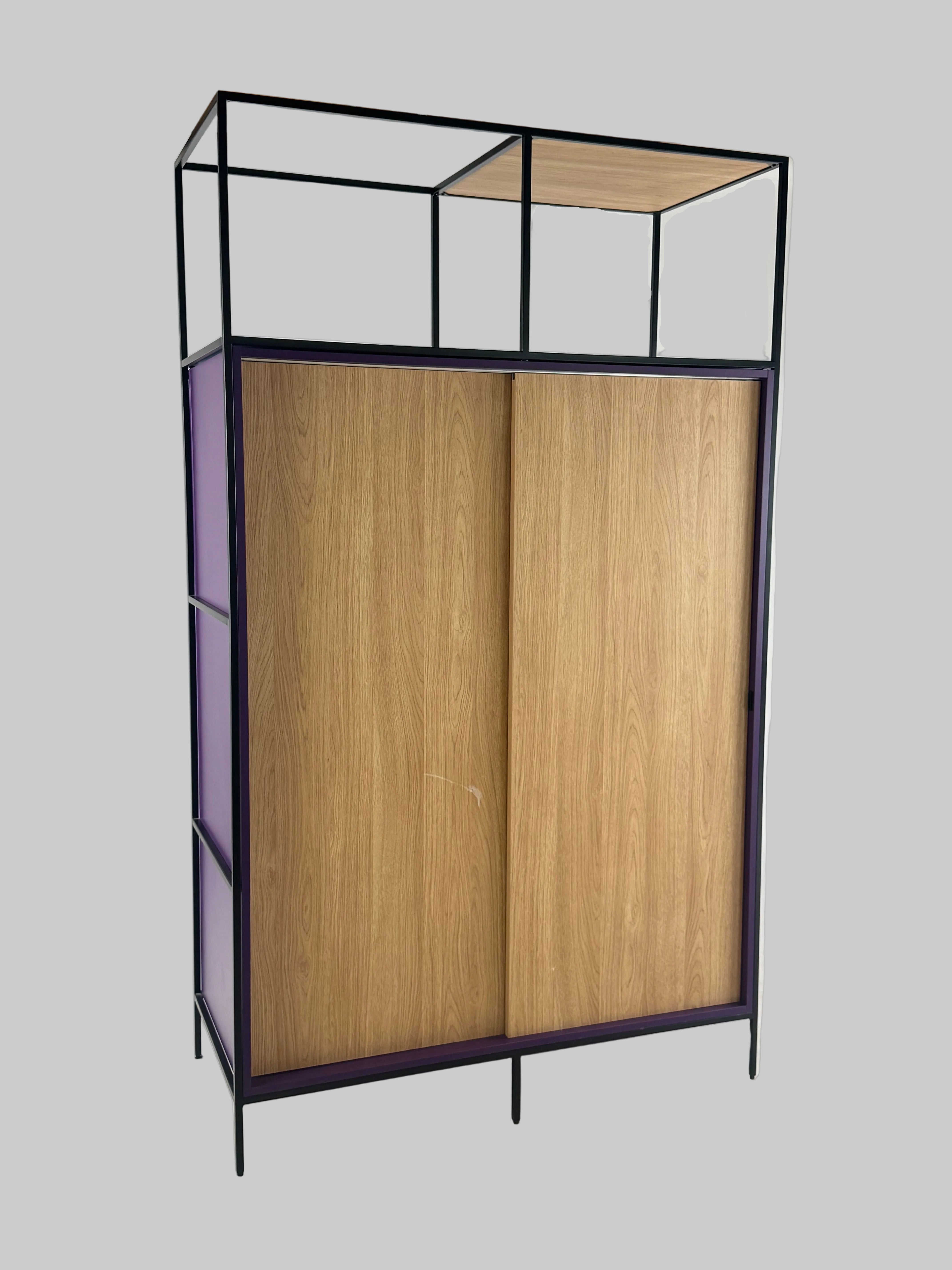 Metalreol – Multifarvet 119x55x202 cm