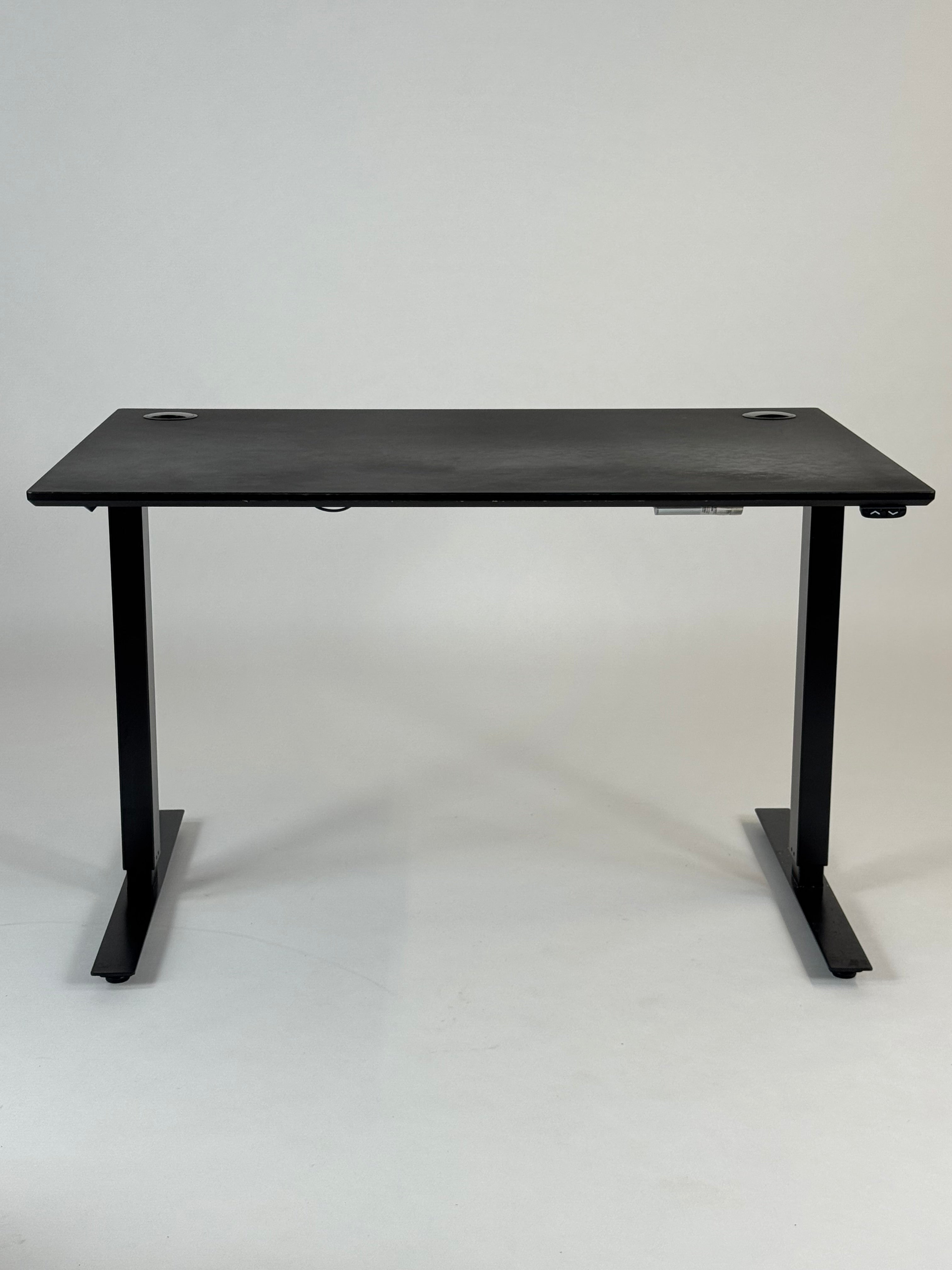 Hæve/sænkebord – Sort 120x80 cm