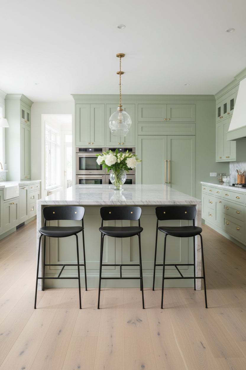 &Tradition Pavilion AV10 Barstol – Sort Læder