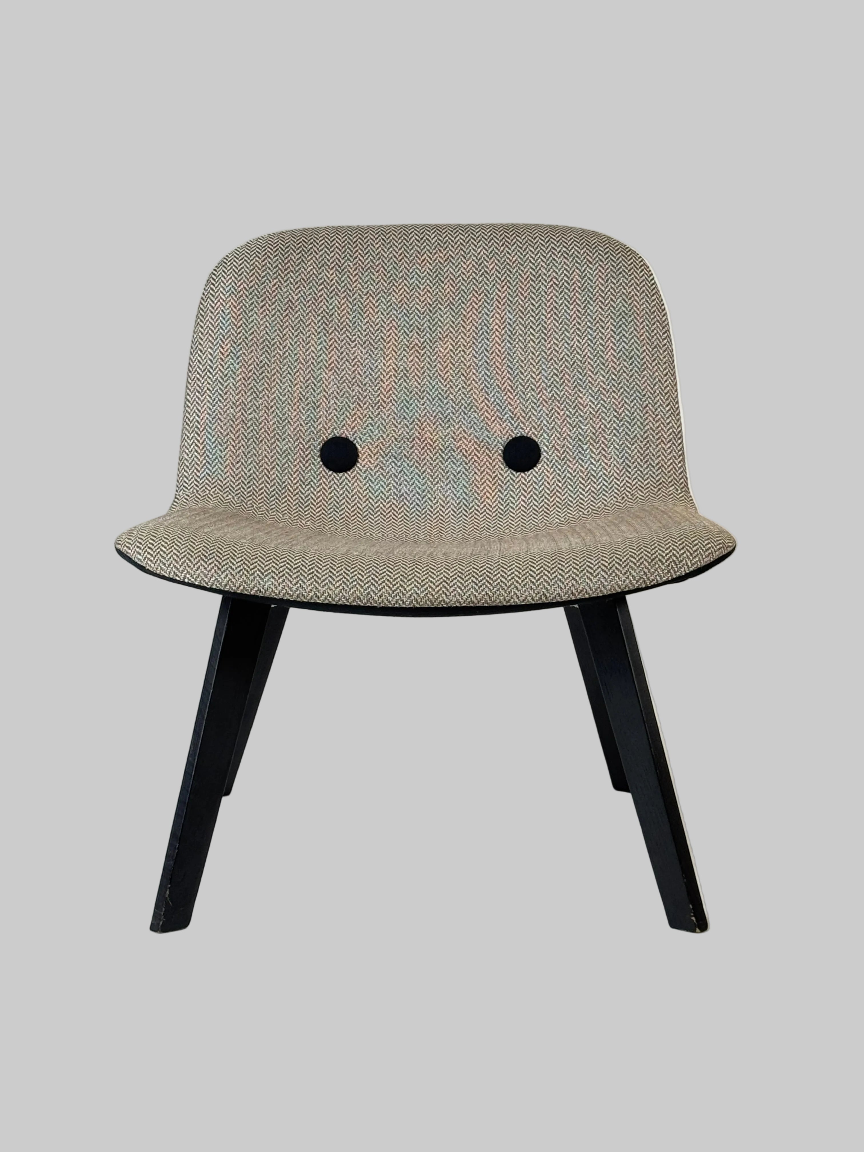 Erik Jørgensen Eyes Lounge EJ 3 Loungestol - Beige/Sort Eg Stel