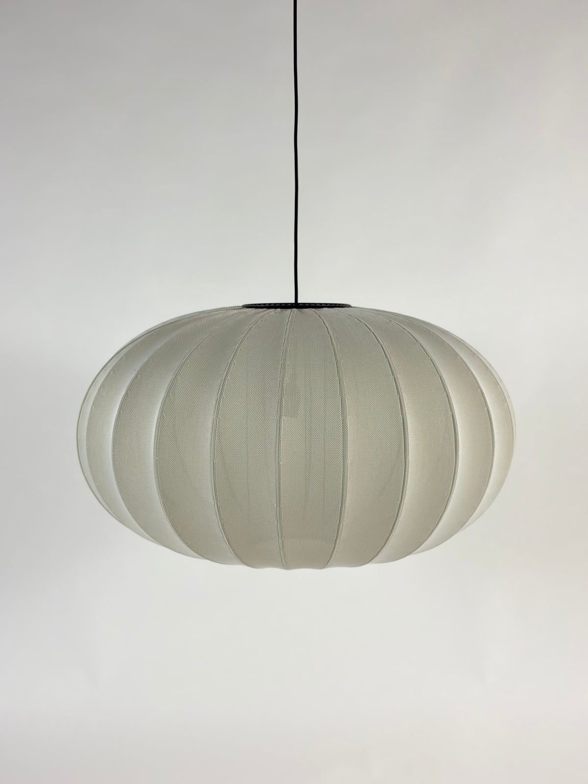 Made By Hand Knit-Wit Oval Pendel – Pearl White Ø76