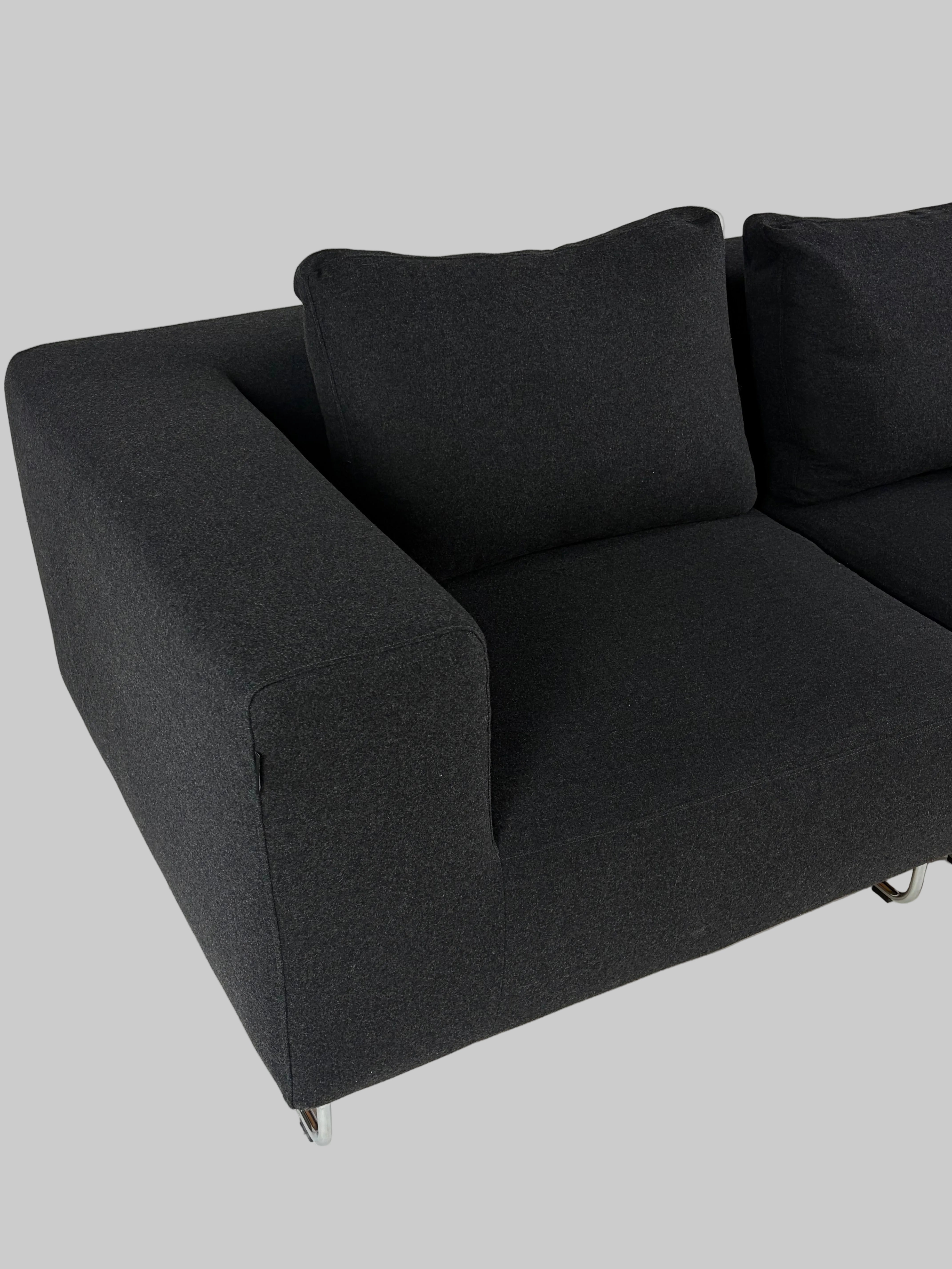 Softline Ohio Sofa – Sort/Krom Stel