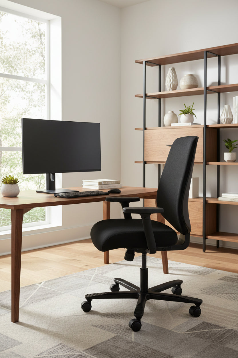 Canadian Ergo Comfort Soft Kontorstol – Sort