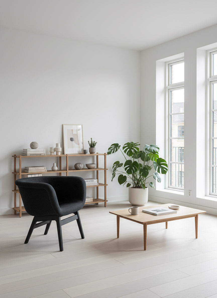 +Halle | Chester Loungestol (Sort)