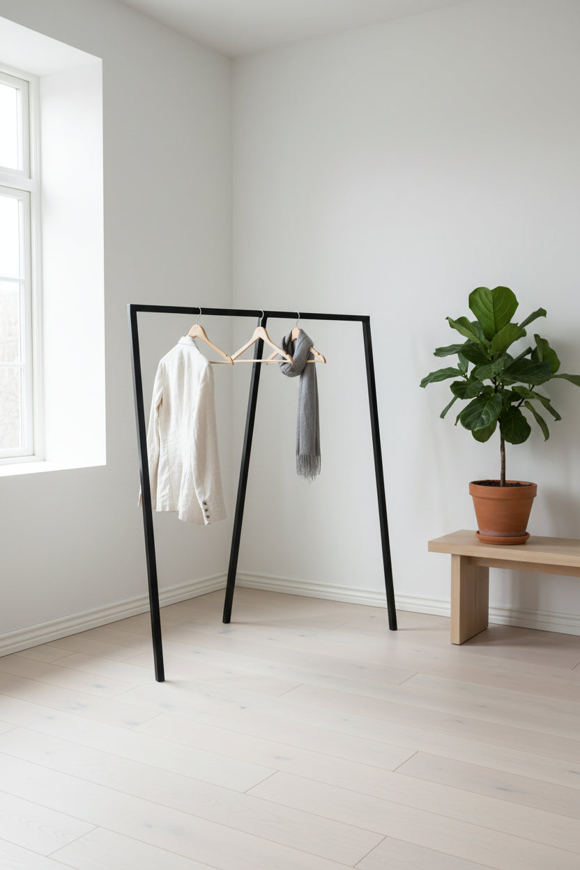 HAY Loop Stand Garderobestativ – Sort B130cm