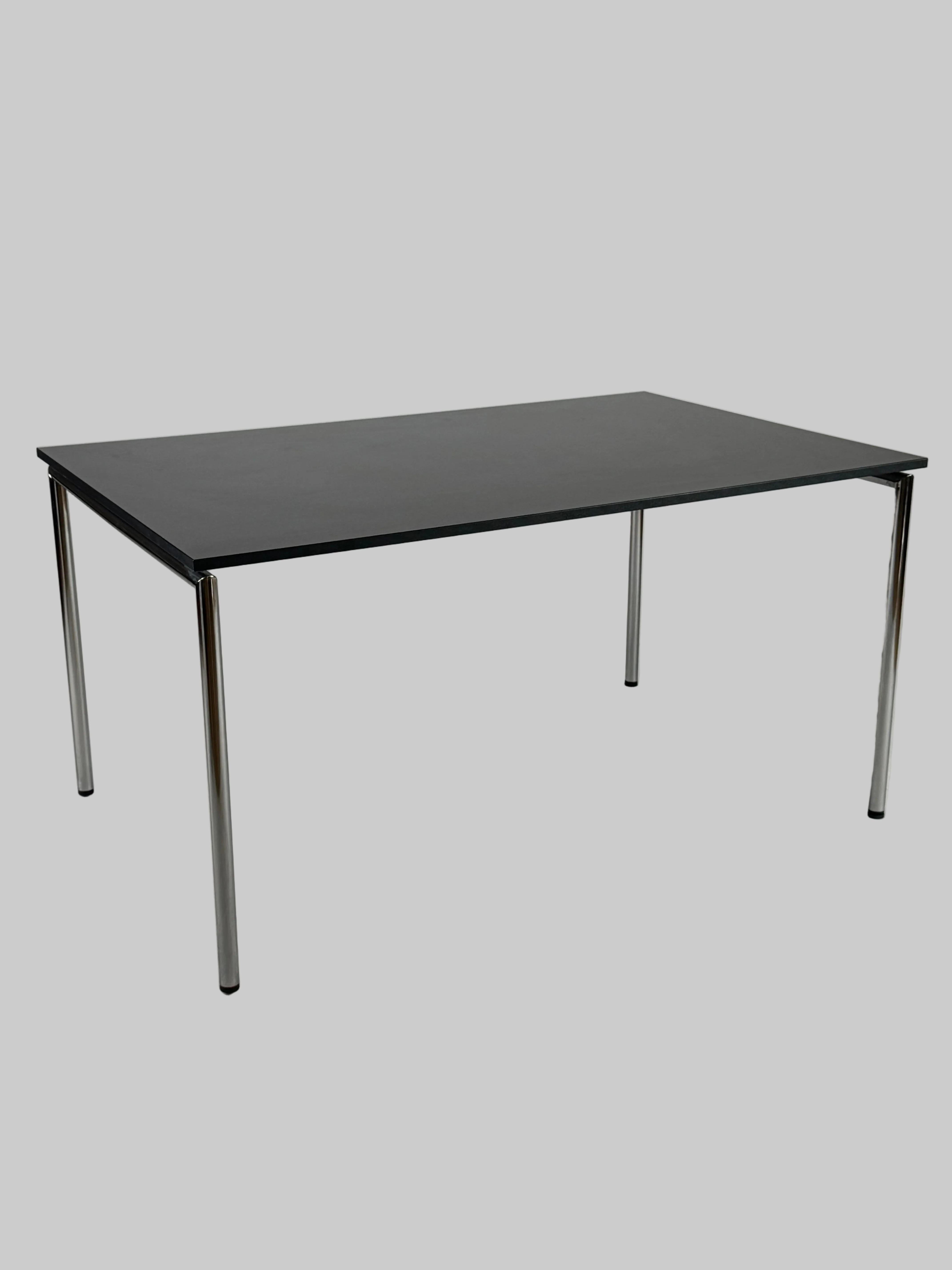 Four Design Klapbord – Mørkegrå/Krom Stel 140x90