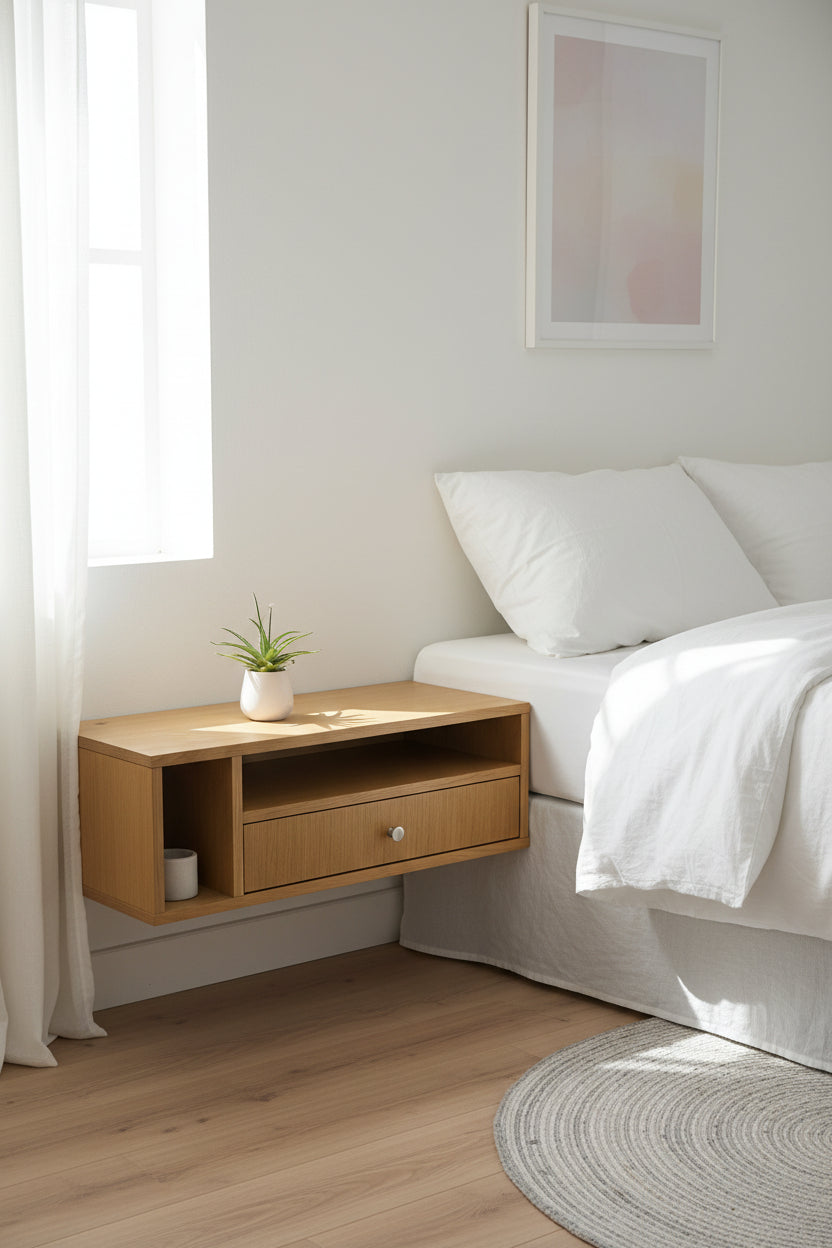 Hylde m. Skuffe – Natur 74x33x25